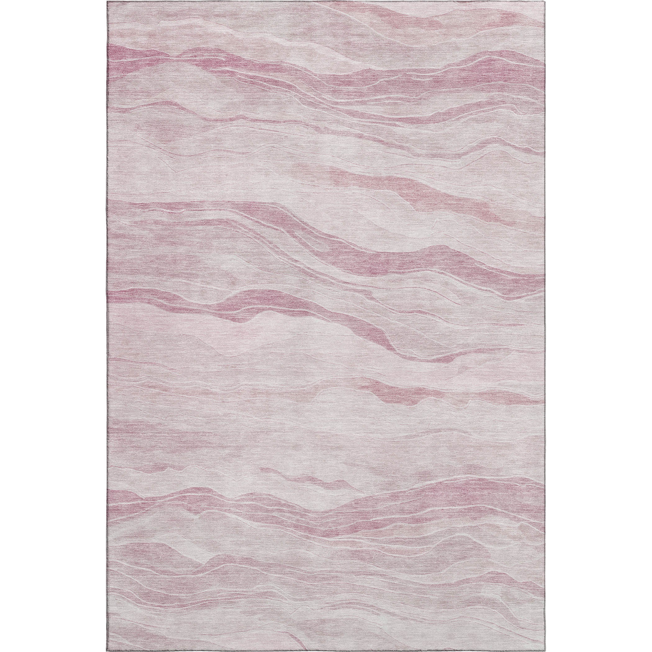 Antigua Machine Washable Transitional Pink Rug 2'6" x 3'10" #shape_Rectangle