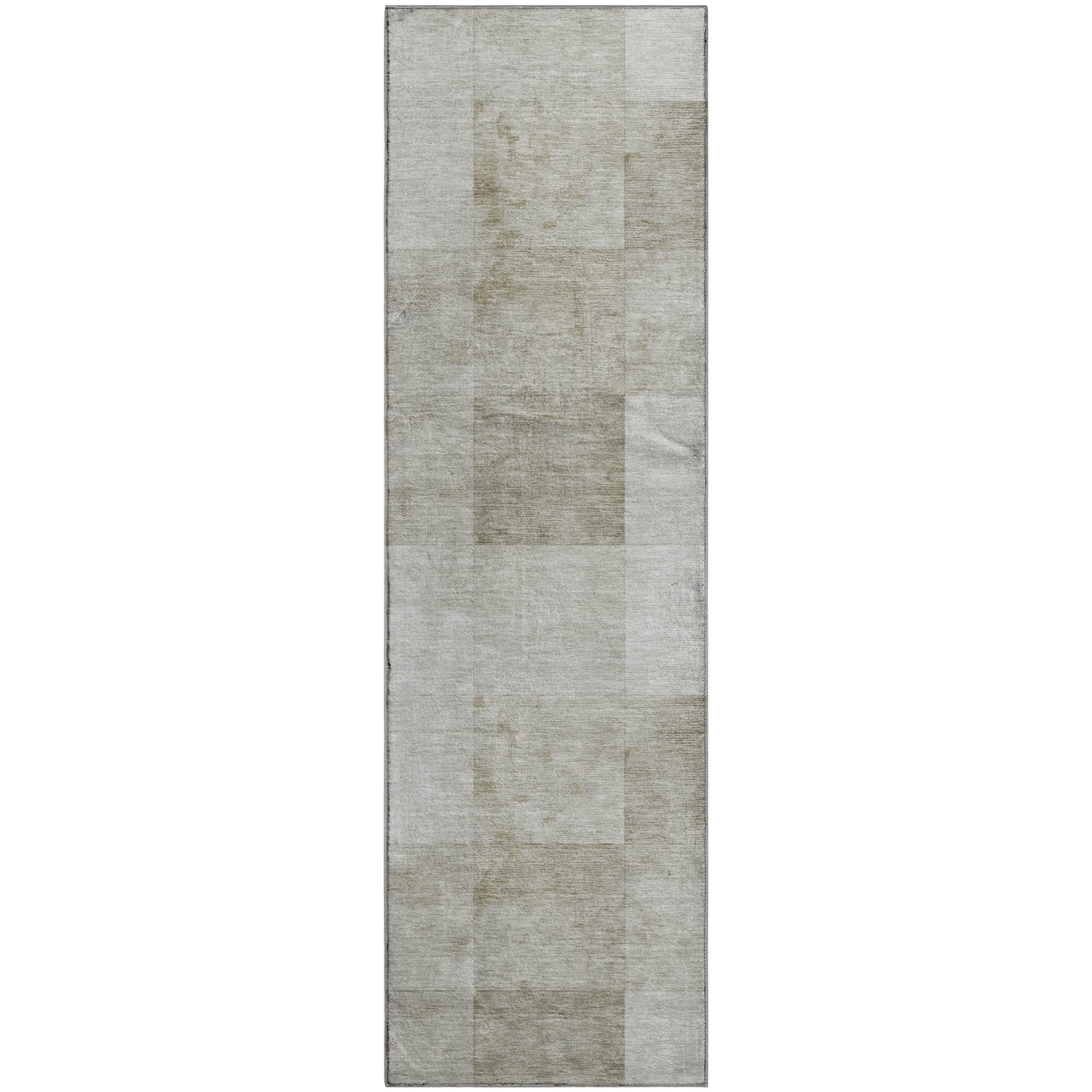 Siena Machine Washable Transitional Beige Brown Rug 2'3" x 7'6" #shape_Runner