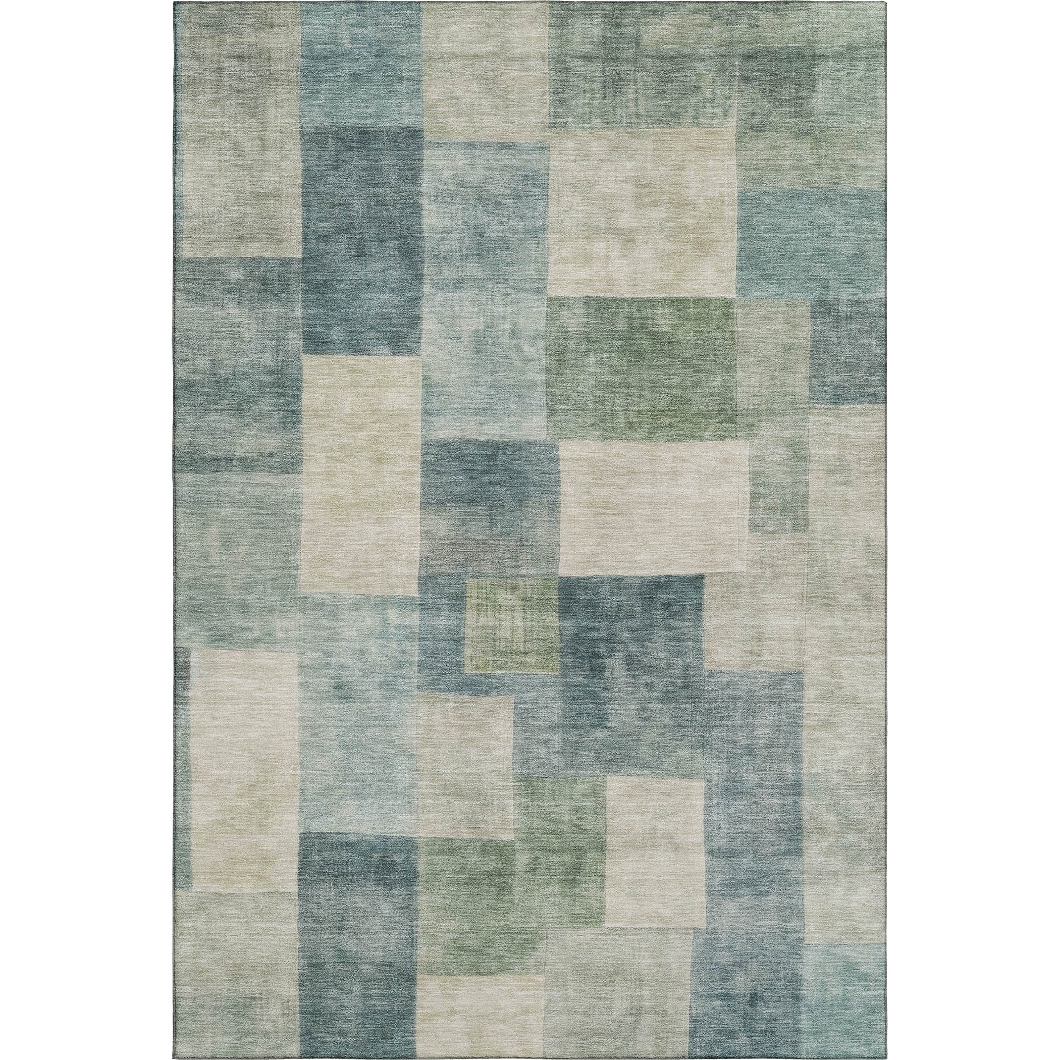 Kyoto Machine Washable Transitional Seafoam Blue Rug 2'6" x 3'10" #shape_Rectangle