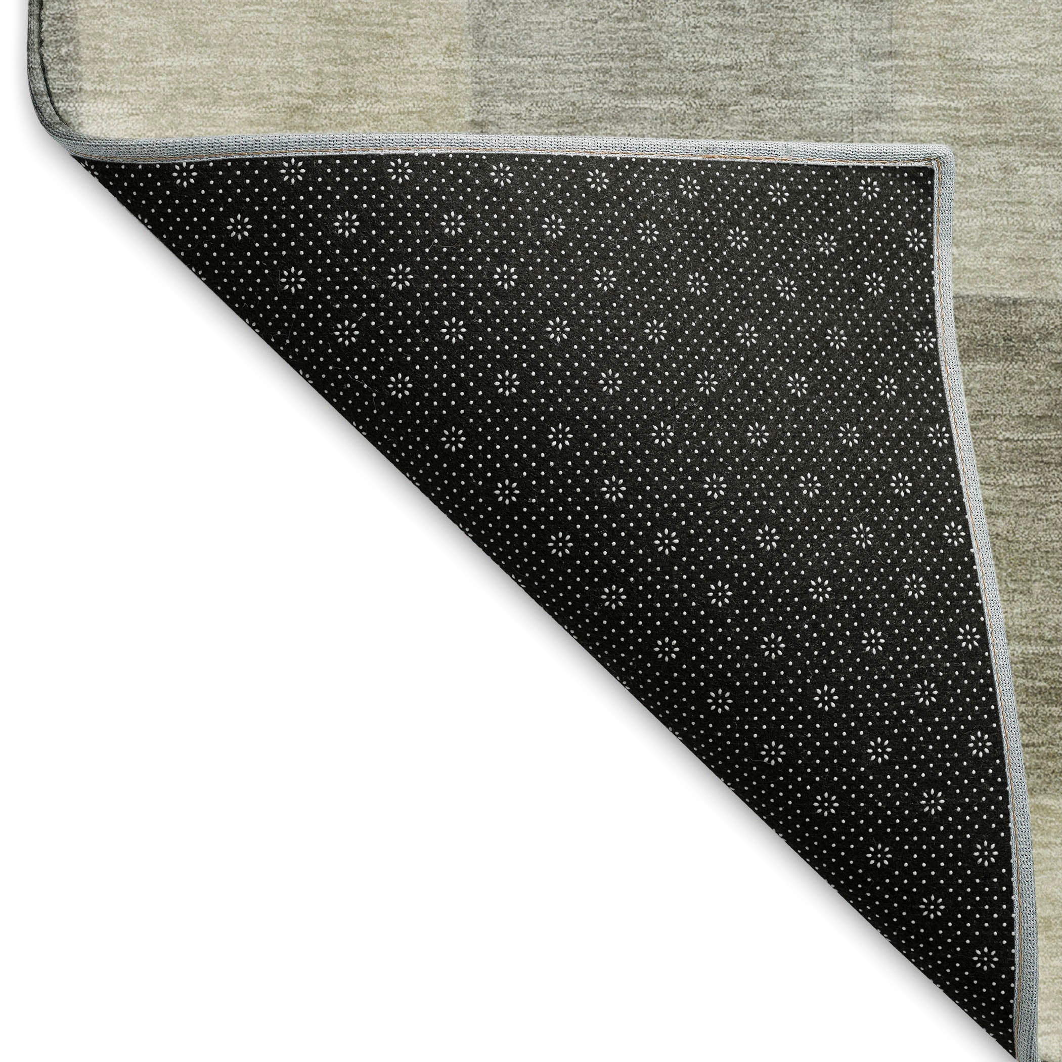Kyoto Machine Washable Transitional Taupe Brown Rug 1'8" x 2'6" #shape_Rectangle
