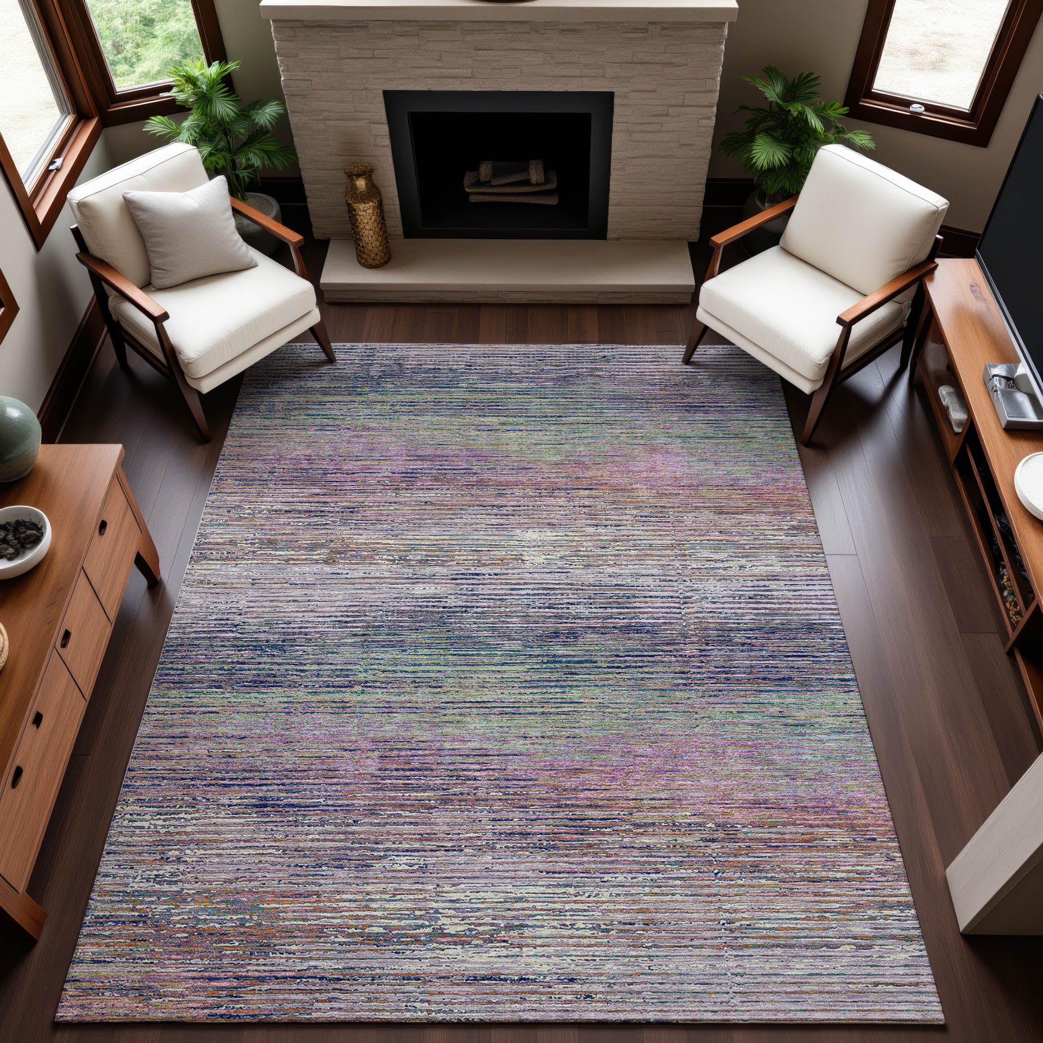 Dublin Machine Washable Transitional Blush Pink Rug 2'6" x 3'10" #shape_Rectangle