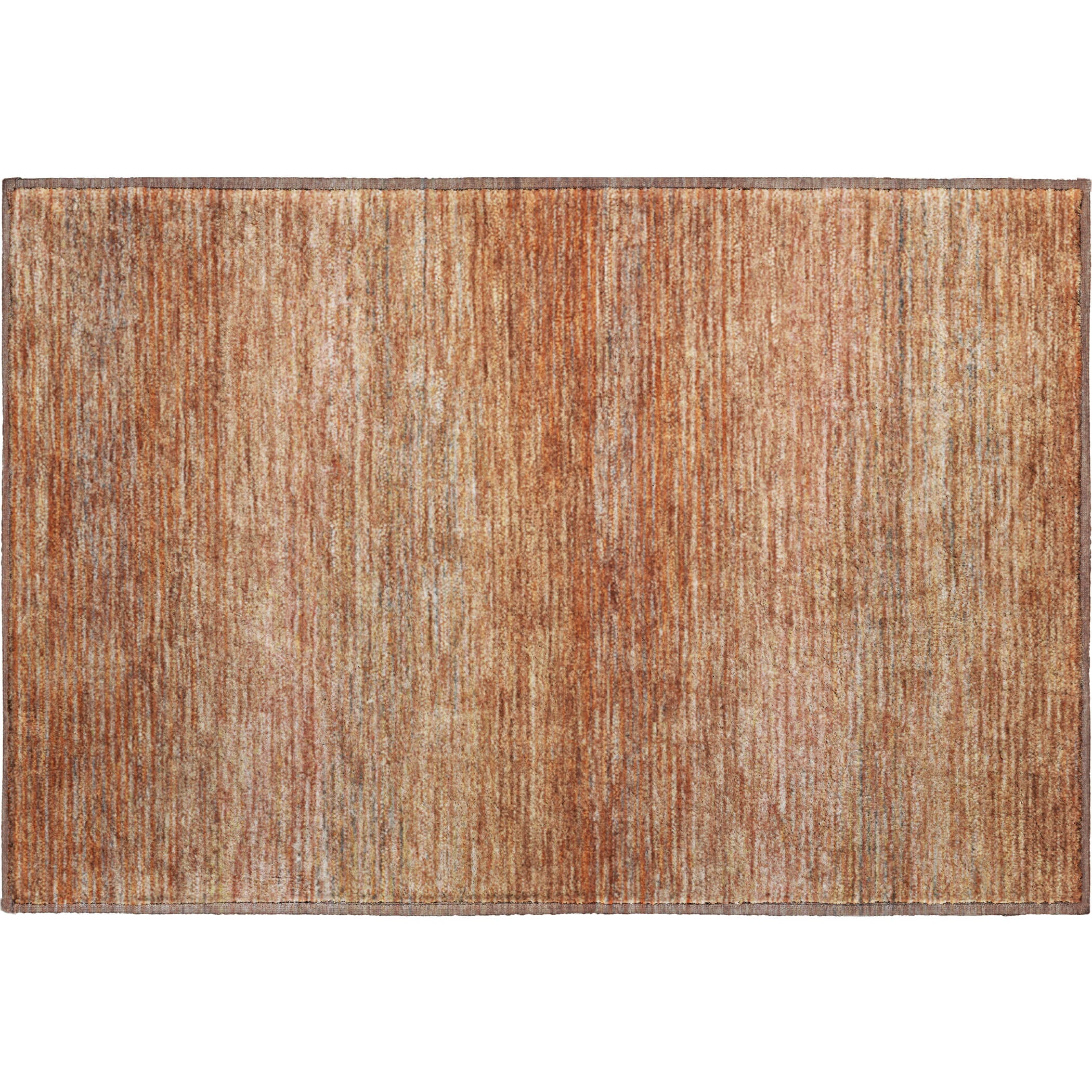 Dublin Machine Washable Transitional Copper Orange Rug 1'8" x 2'6" #shape_Rectangle