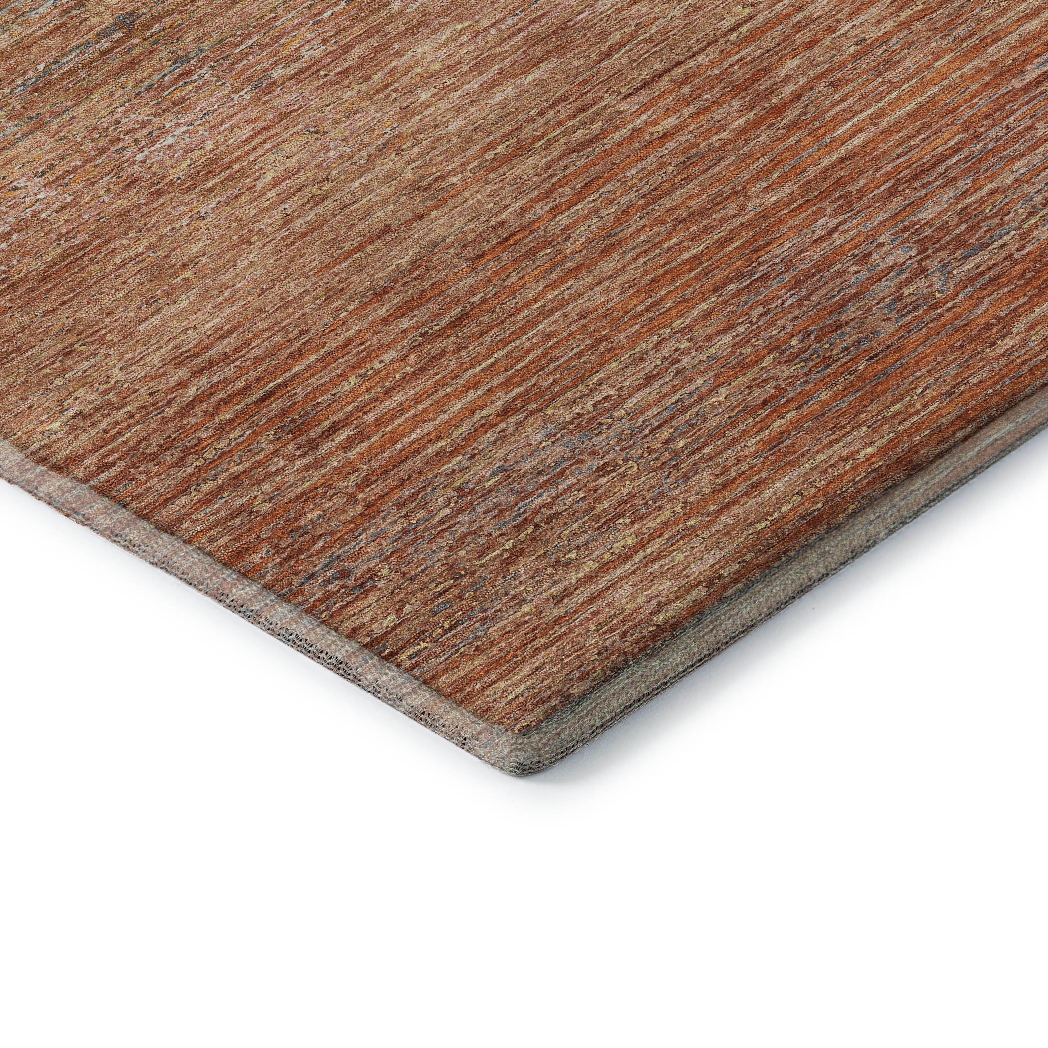 Dublin Machine Washable Transitional Copper Orange Rug 1'8" x 2'6" #shape_Rectangle
