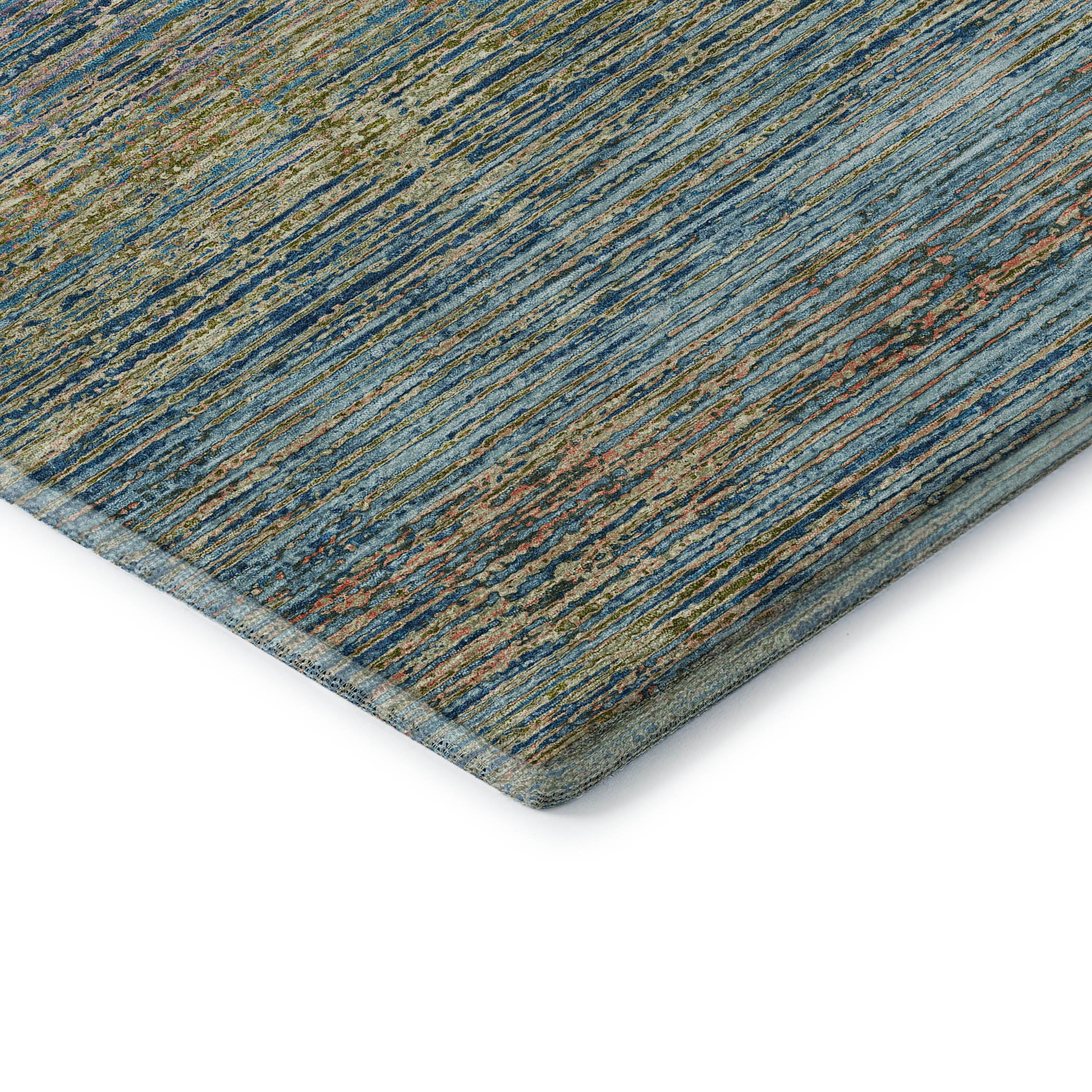 Dublin Machine Washable Transitional Denim Blue Rug 1'8" x 2'6" #shape_Rectangle