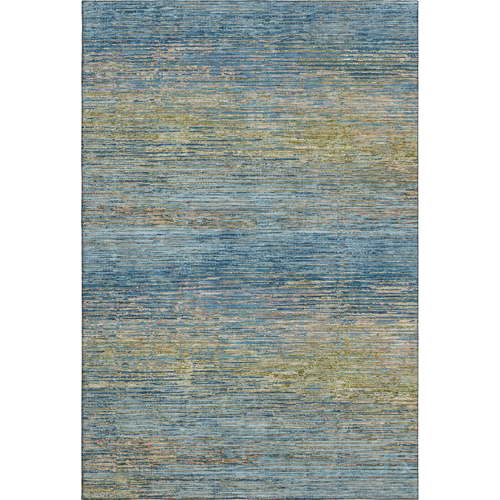 Dublin Machine Washable Transitional Denim Blue Rug 2'6" x 3'10" #shape_Rectangle