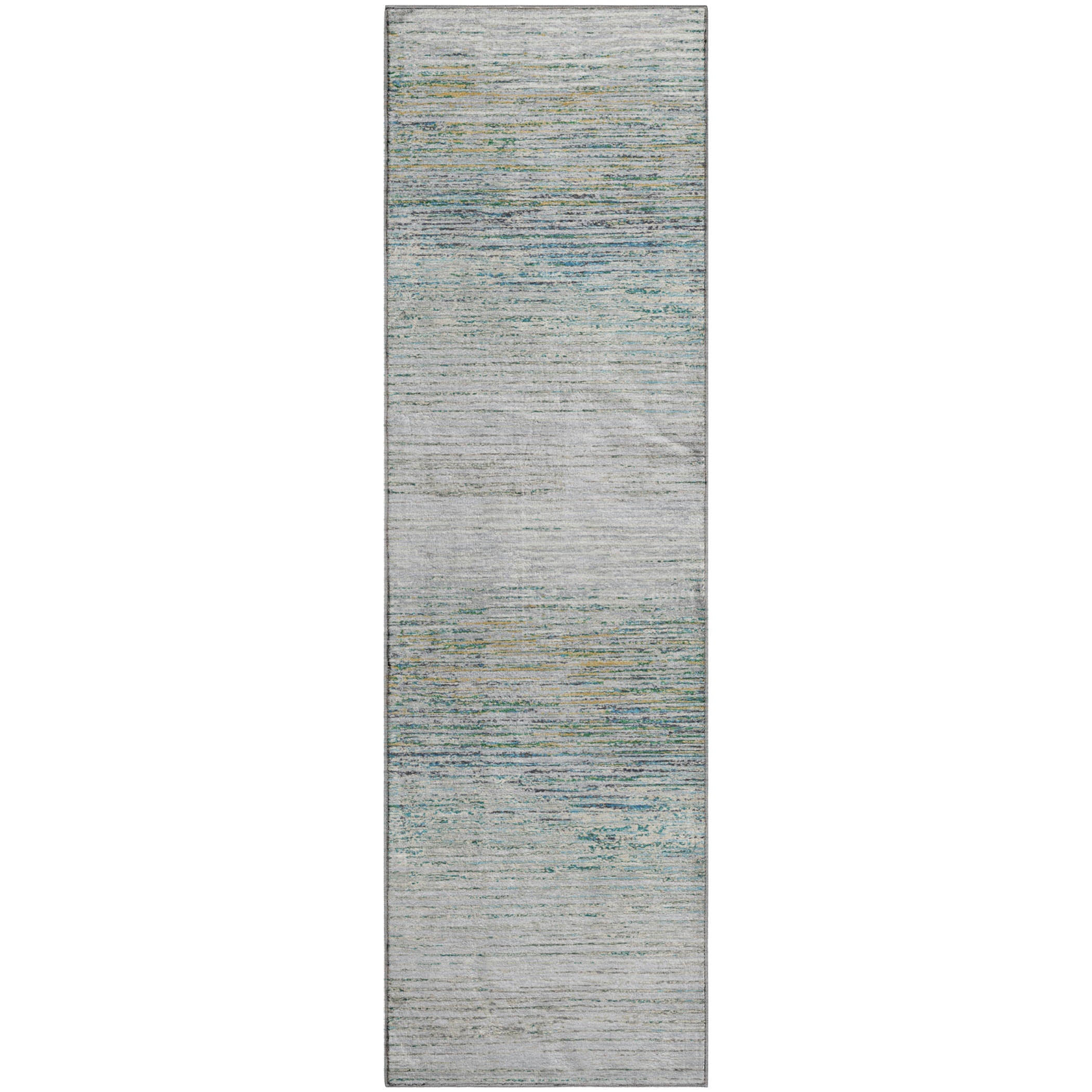 Dublin Machine Washable Transitional Linen Ivory Rug 2'3" x 7'6" #shape_Runner