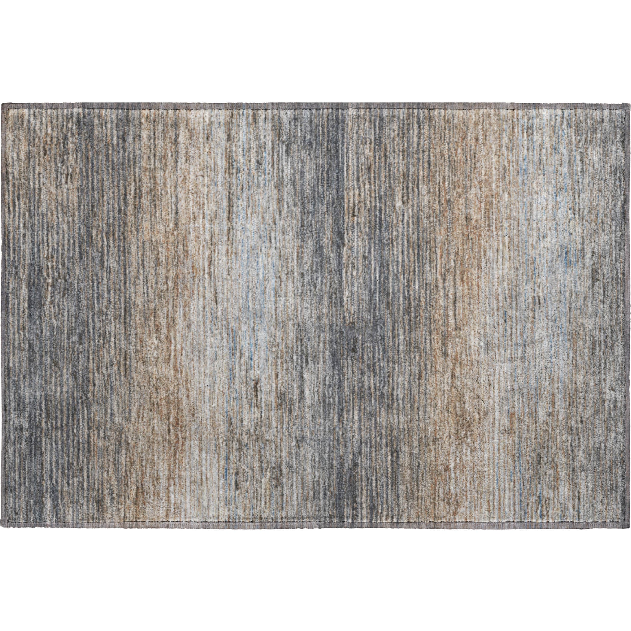 Dublin Machine Washable Transitional Pewter Gray Rug 1'8" x 2'6" #shape_Rectangle