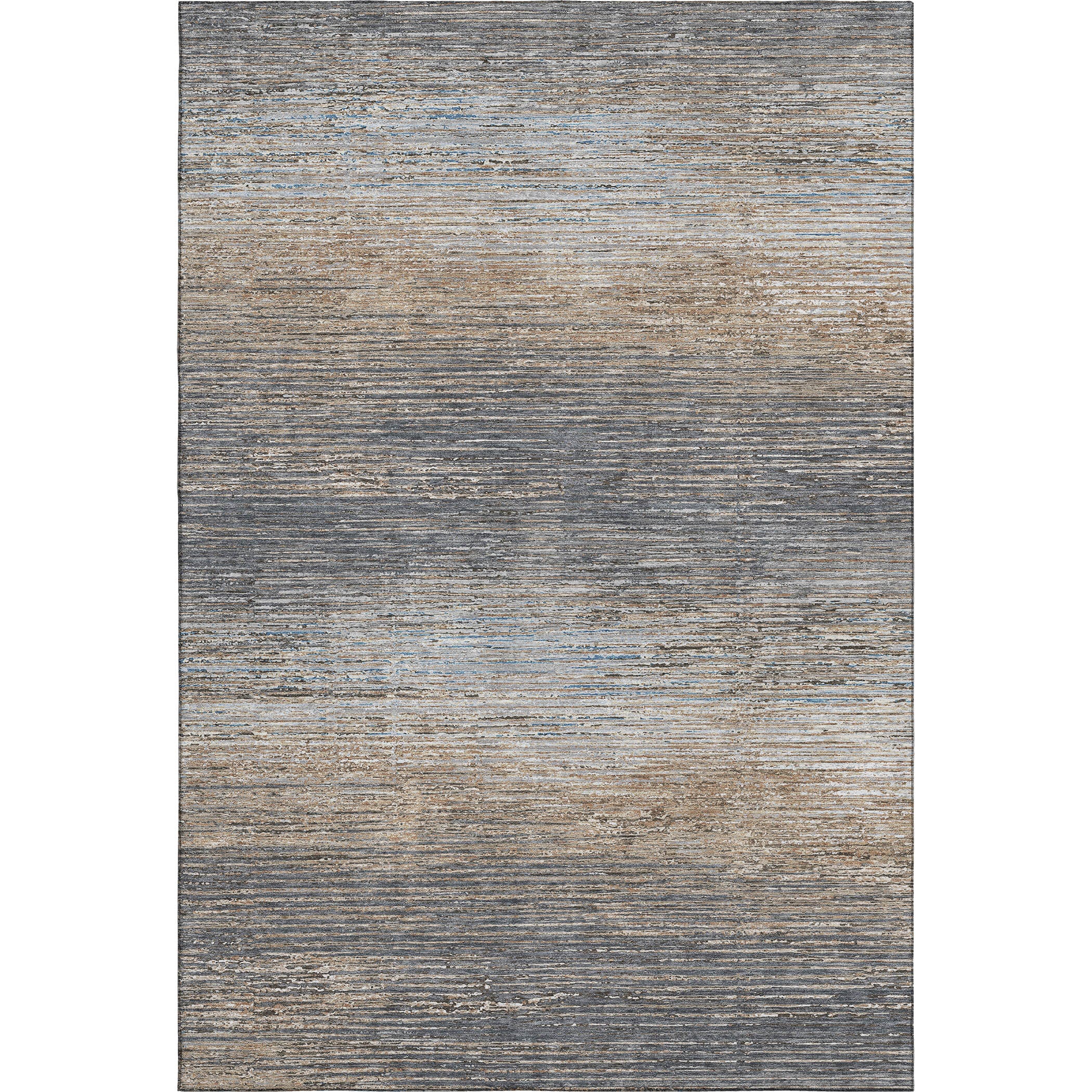 Dublin Machine Washable Transitional Pewter Gray Rug 2'6" x 3'10" #shape_Rectangle