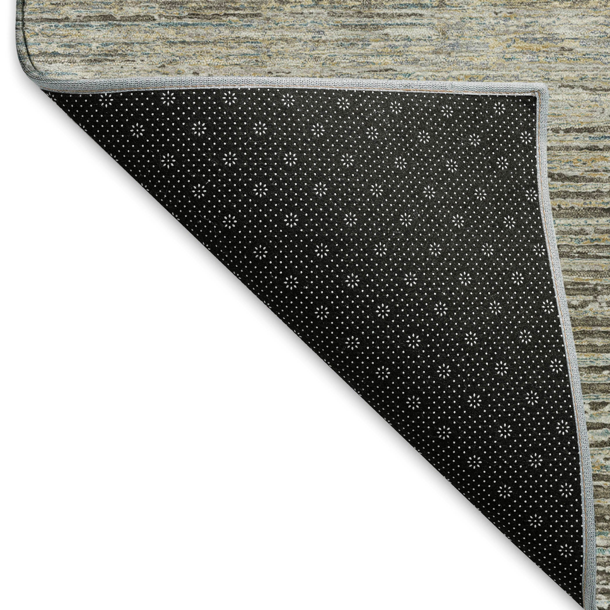Dublin Machine Washable Transitional Taupe Brown Rug 1'8" x 2'6" #shape_Rectangle