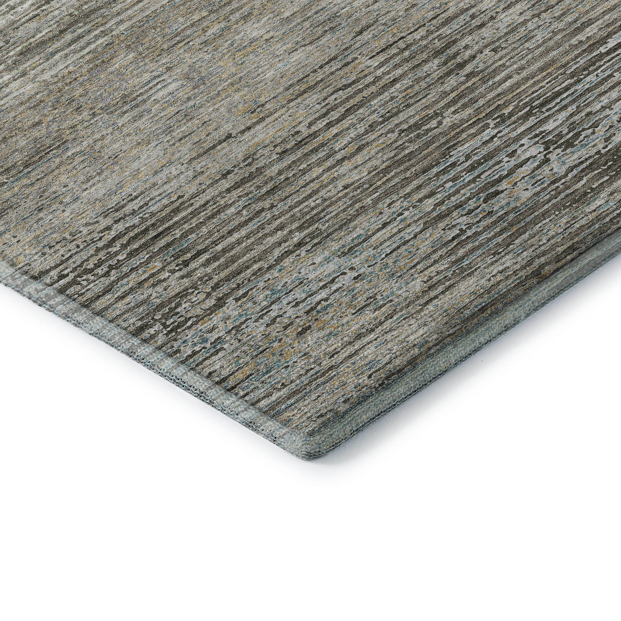 Dublin Machine Washable Transitional Taupe Brown Rug 1'8" x 2'6" #shape_Rectangle