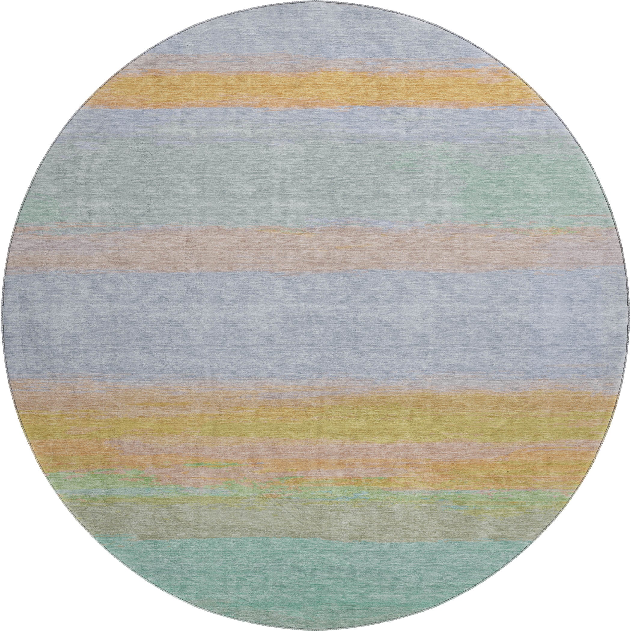 Seville Machine Washable Transitional Lavender Purple Rug 8' x 8' #shape_Round