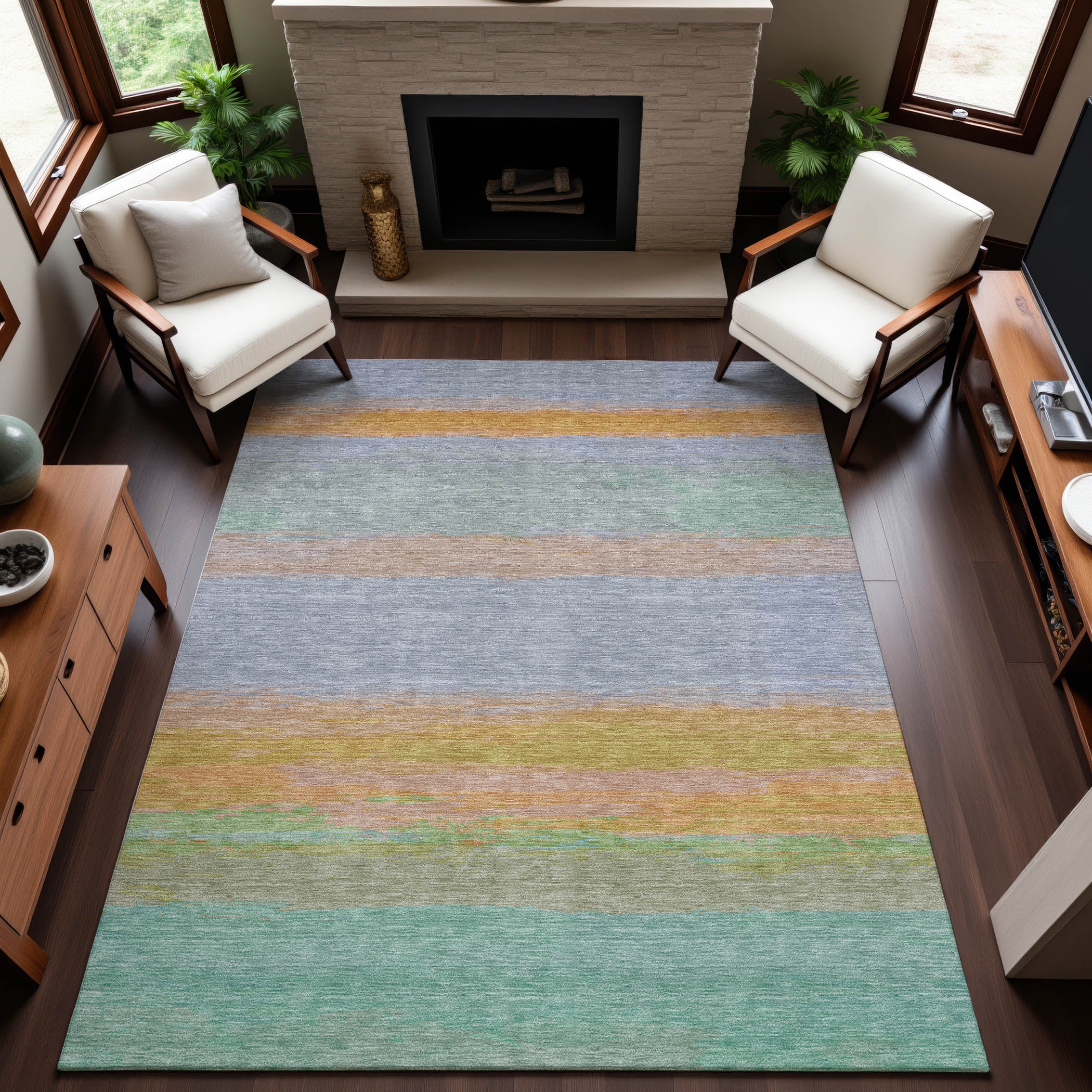 Seville Machine Washable Transitional Lavender Purple Rug 2'6" x 3'10" #shape_Rectangle
