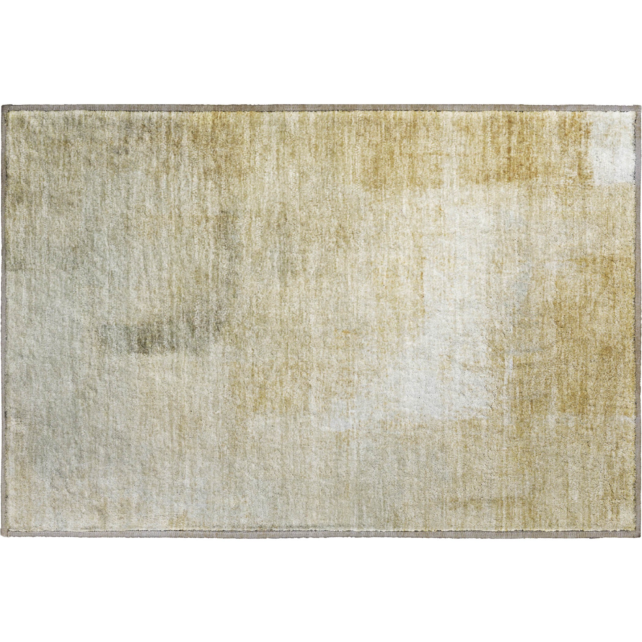 Santorini Machine Washable Transitional Wheat Gold Rug 1'8" x 2'6" #shape_Rectangle