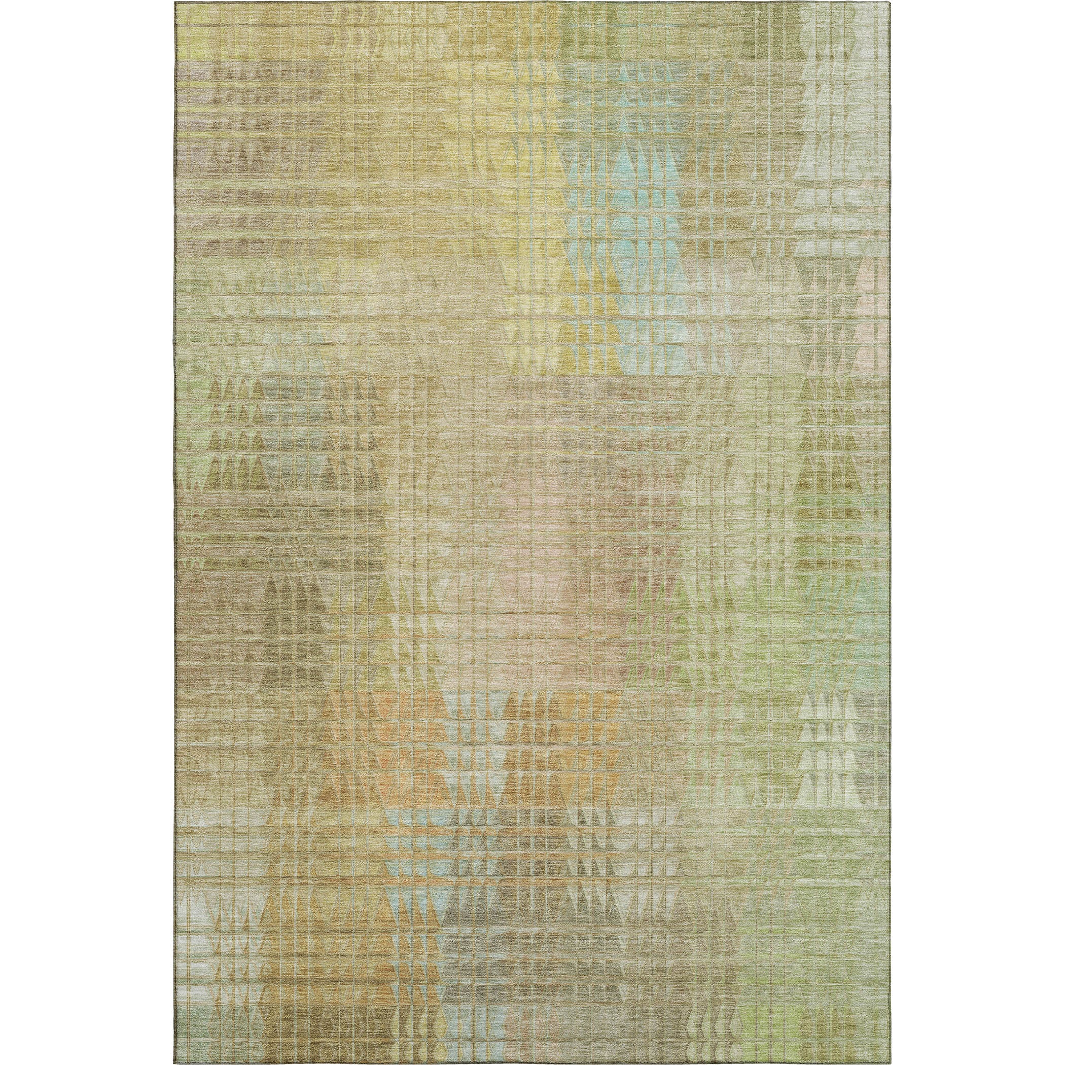 Vienna Machine Washable Transitional Beige Brown Rug 2'6" x 3'10" #shape_Rectangle