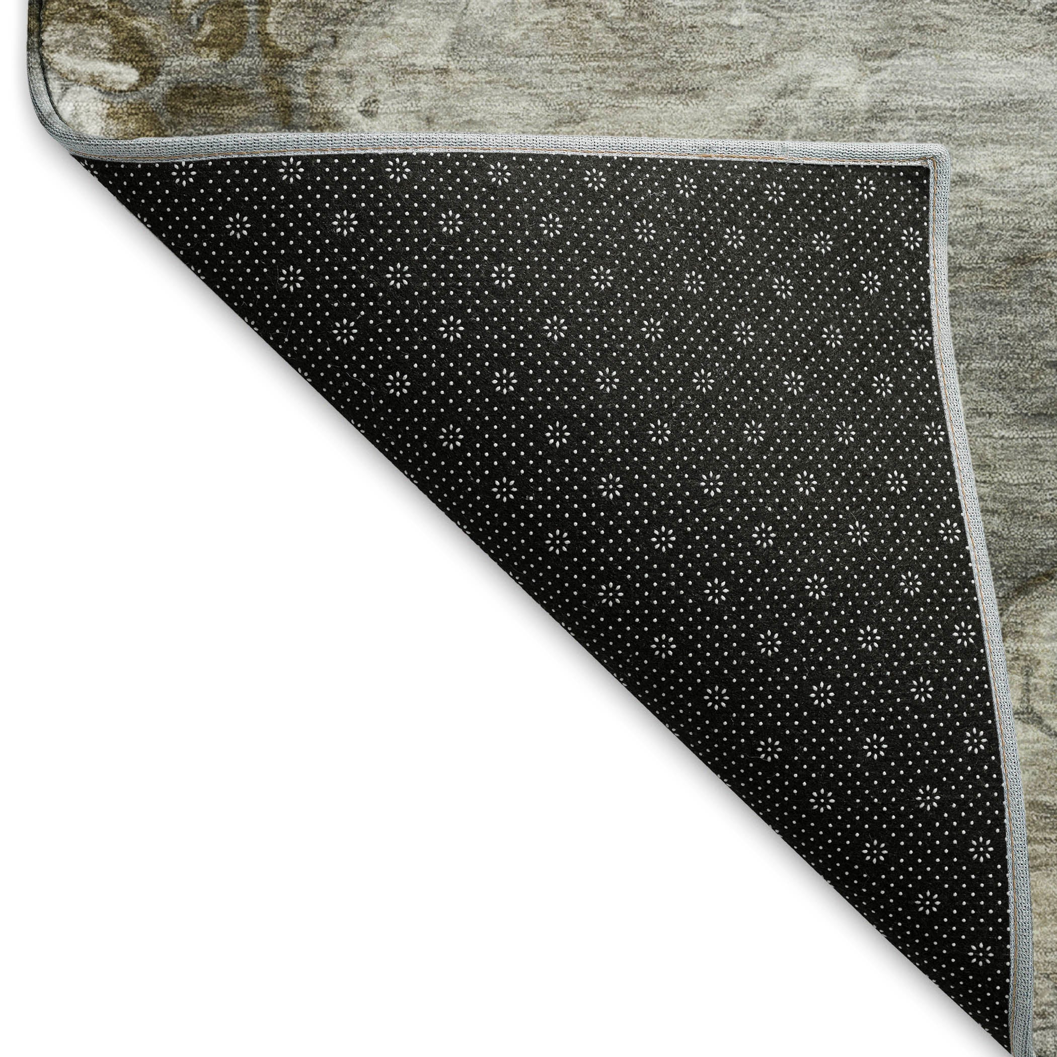 Dublin Machine Washable Transitional Taupe Brown Rug 1'8" x 2'6" #shape_Rectangle