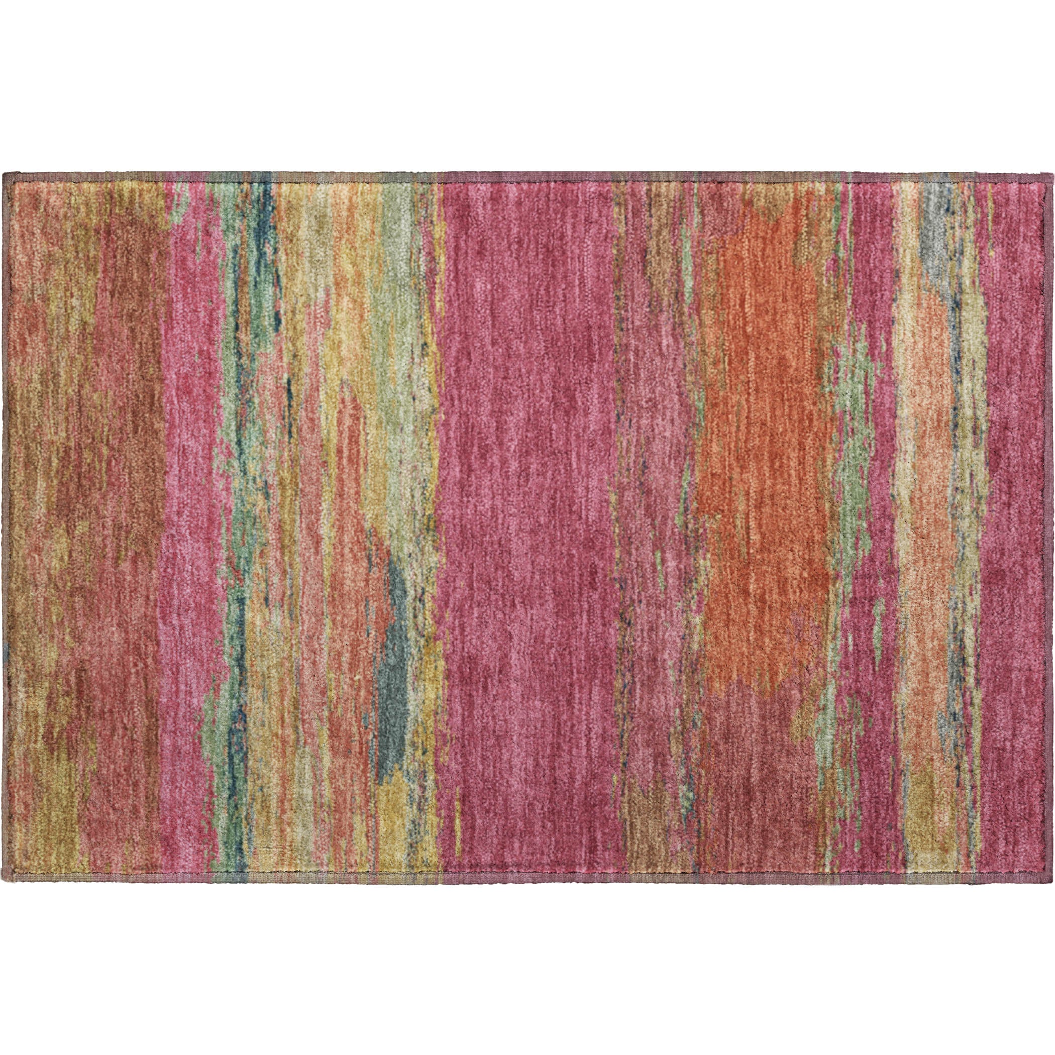 Montevideo Machine Washable Transitional Blush Pink Rug 1'8" x 2'6" #shape_Rectangle