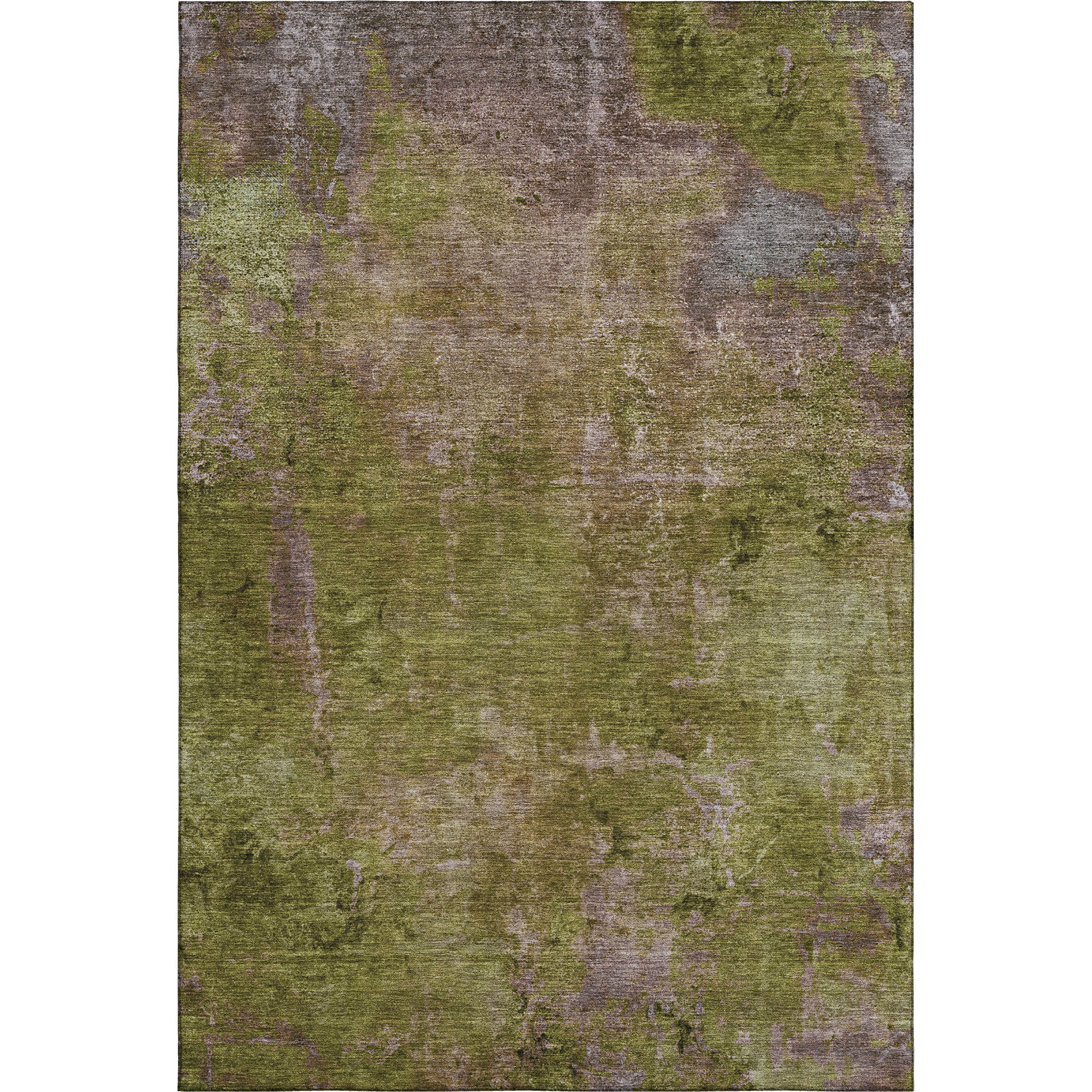 Queenstown Machine Washable Transitional Green Rug 2'6" x 3'10" #shape_Rectangle