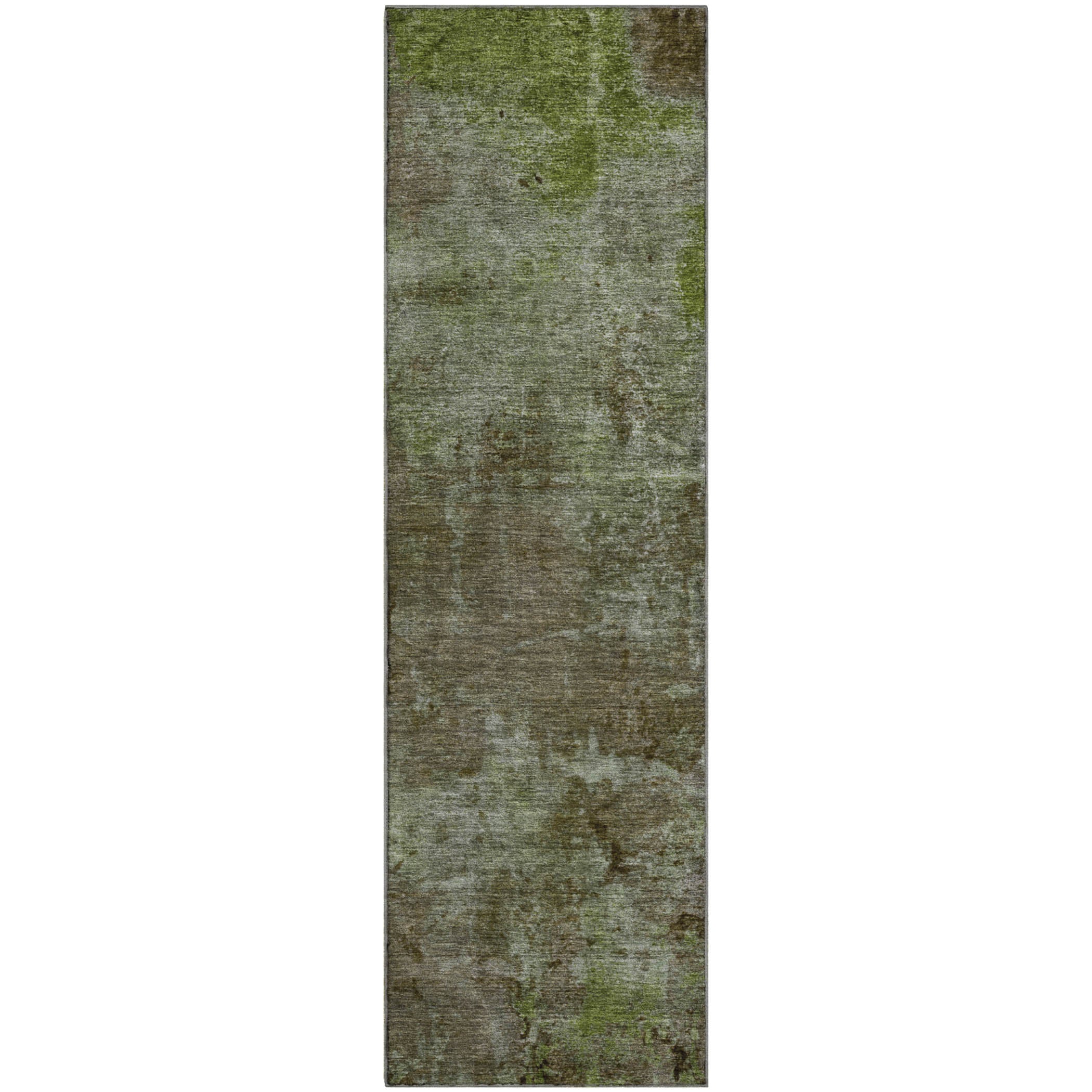 Queenstown Machine Washable Transitional Mocha Brown Rug 2'3" x 7'6" #shape_Runner