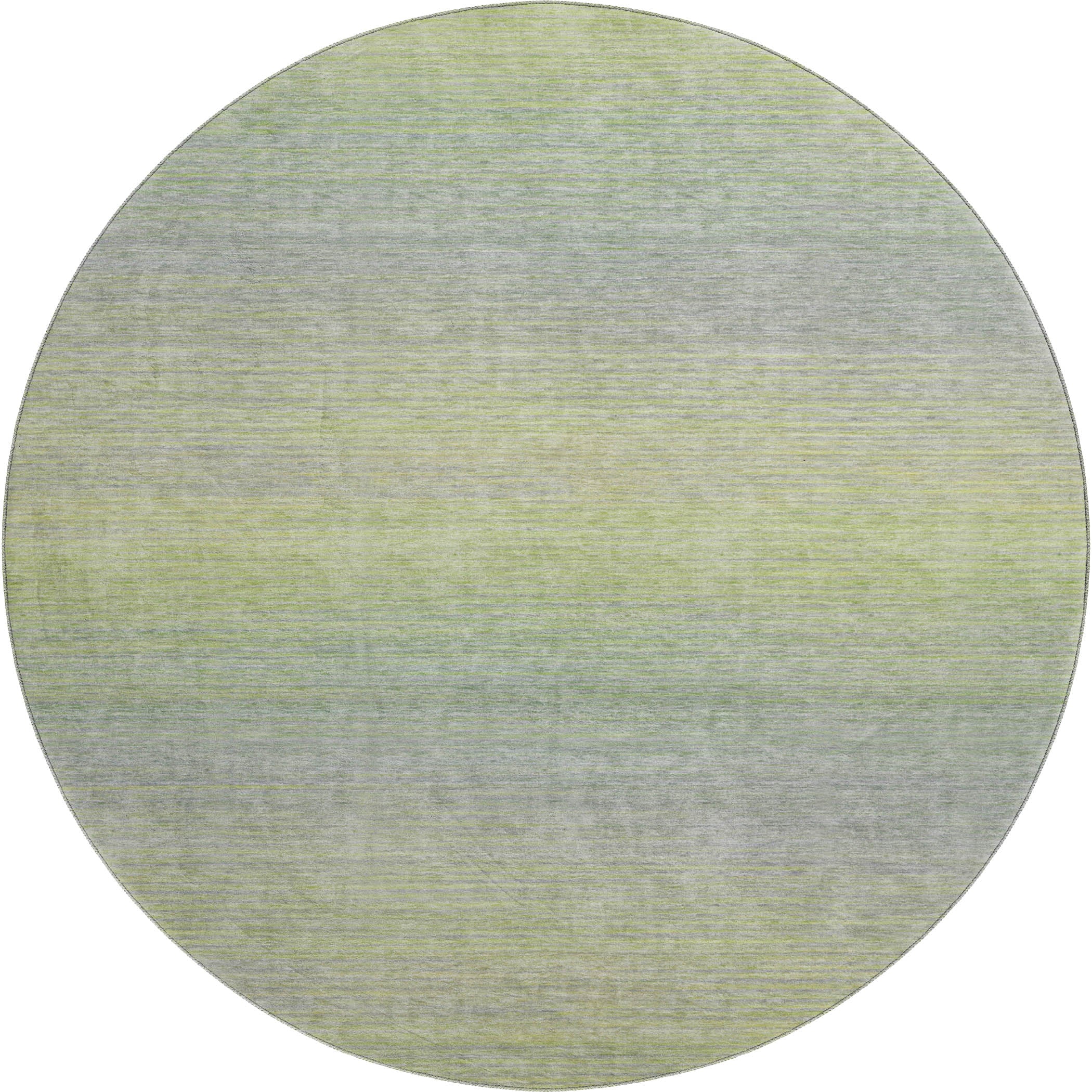 Montevideo Machine Washable Transitional Aloe Green Rug 8' x 8' #shape_Round