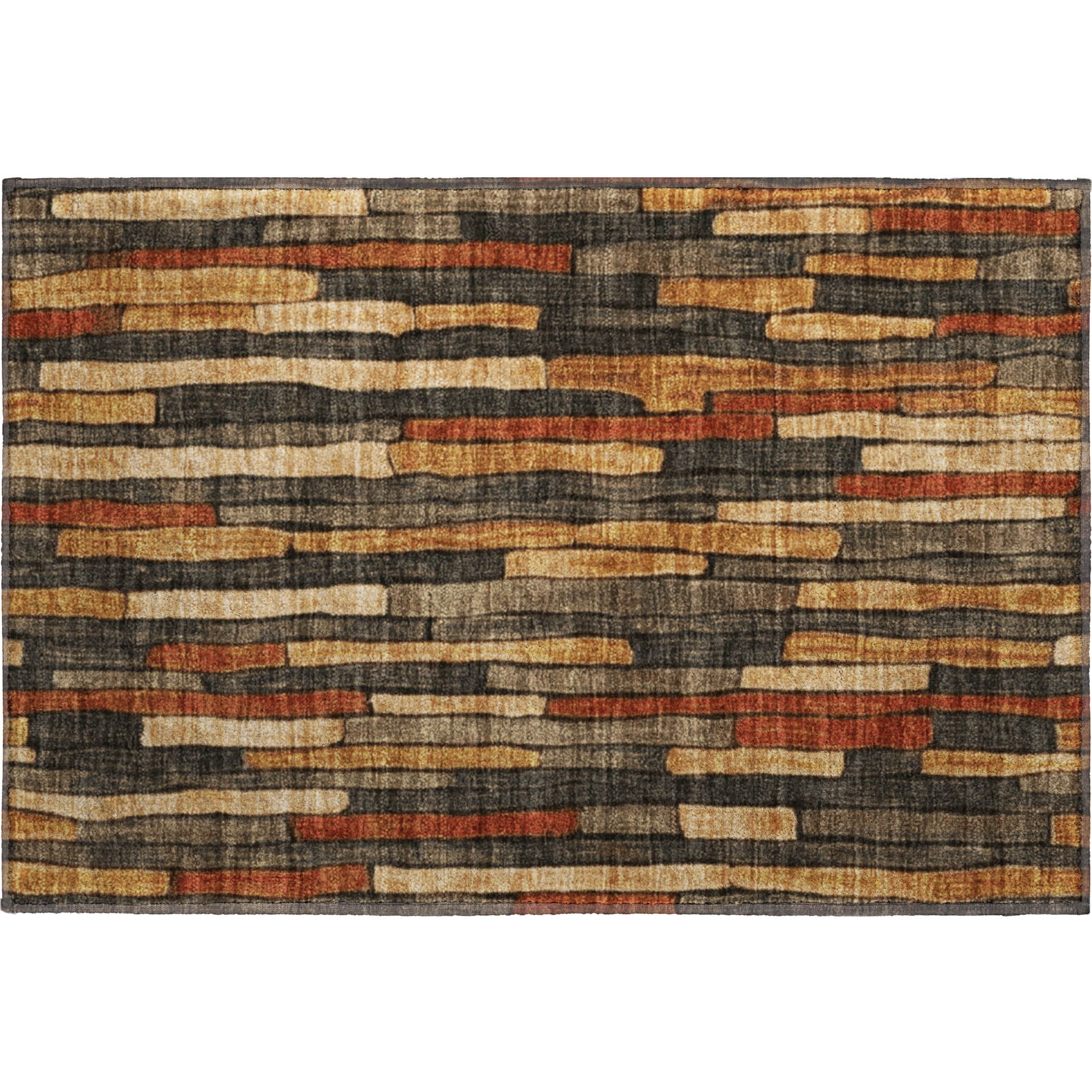 Cusco Machine Washable Transitional Coffee Brown Rug 1'8" x 2'6" #shape_Rectangle