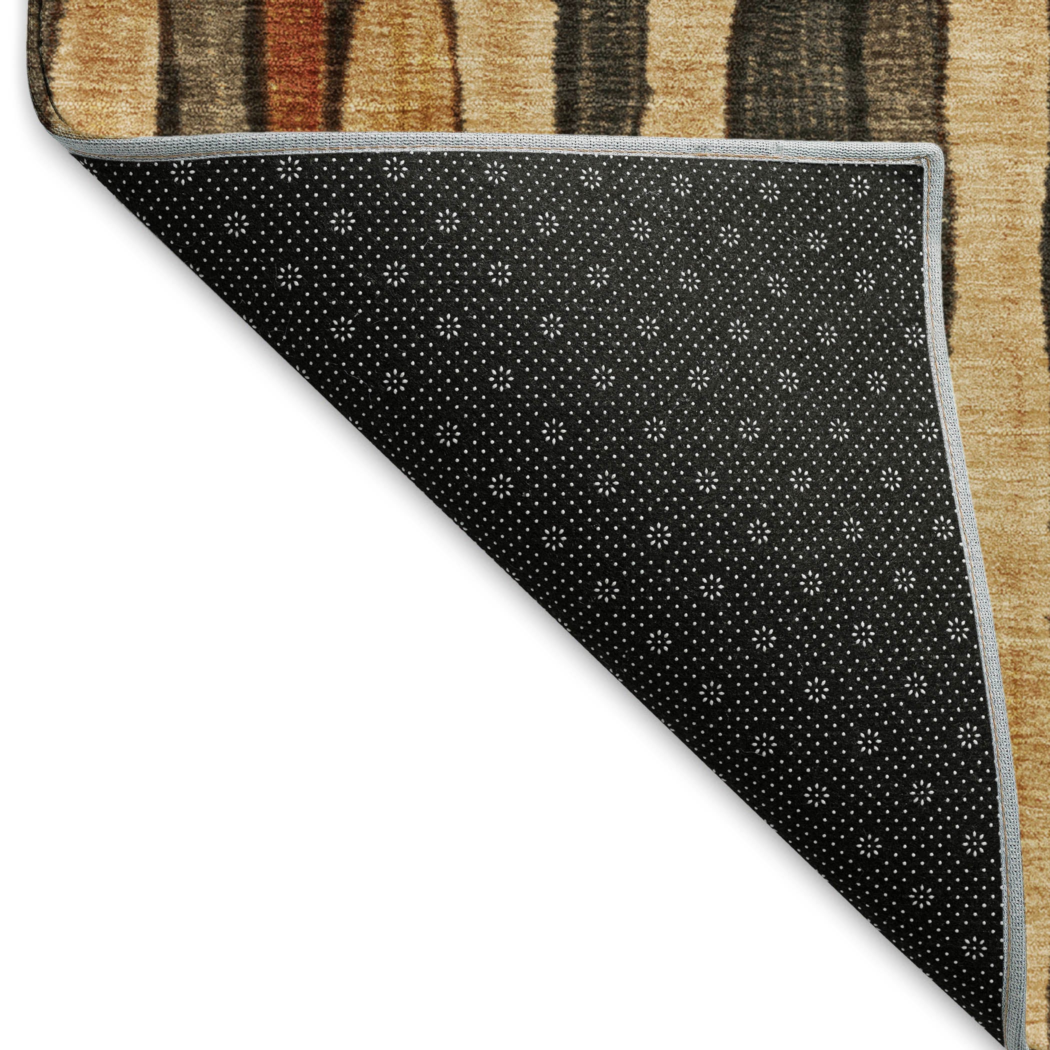 Cusco Machine Washable Transitional Coffee Brown Rug 1'8" x 2'6" #shape_Rectangle