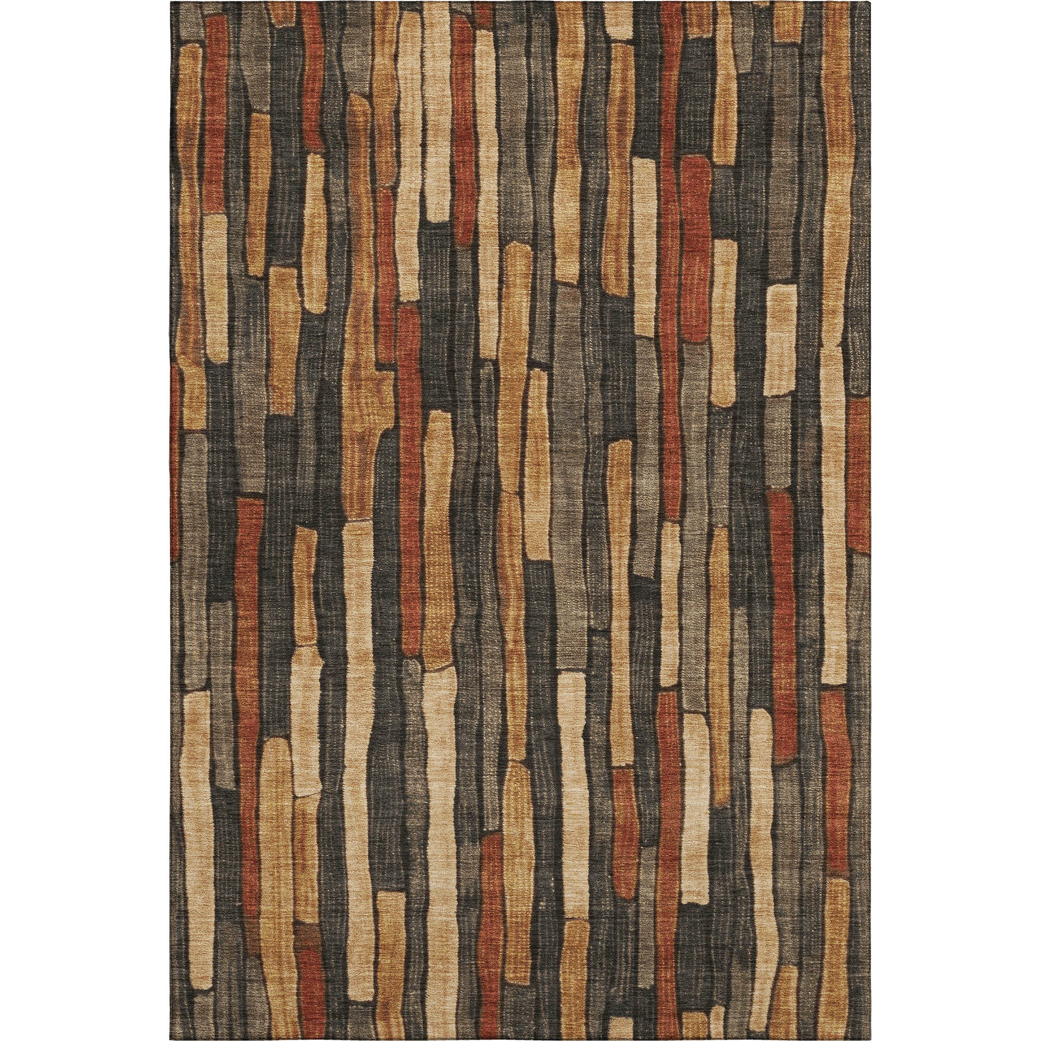 Cusco Machine Washable Transitional Coffee Brown Rug 2'6" x 3'10" #shape_Rectangle