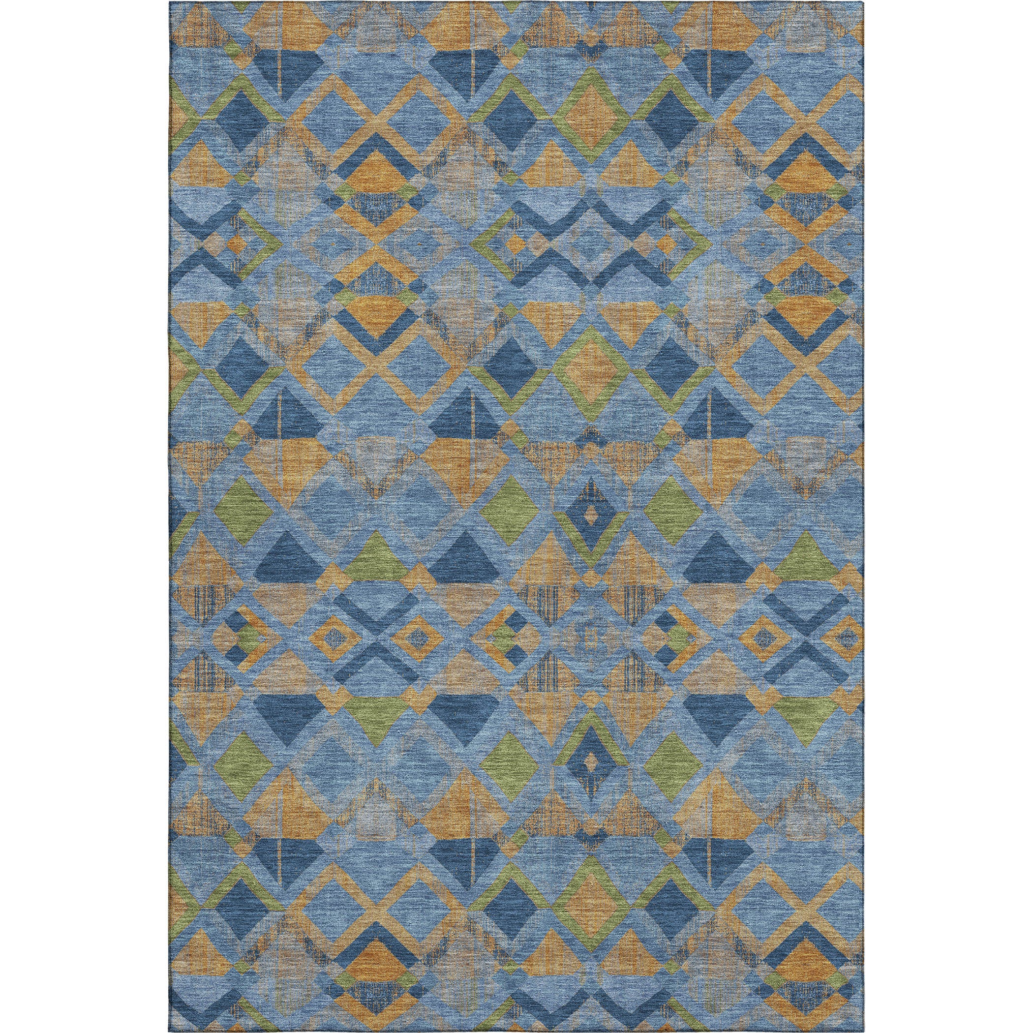 Nairobi Machine Washable Transitional Denim Blue Rug 2'6" x 3'10" #shape_Rectangle