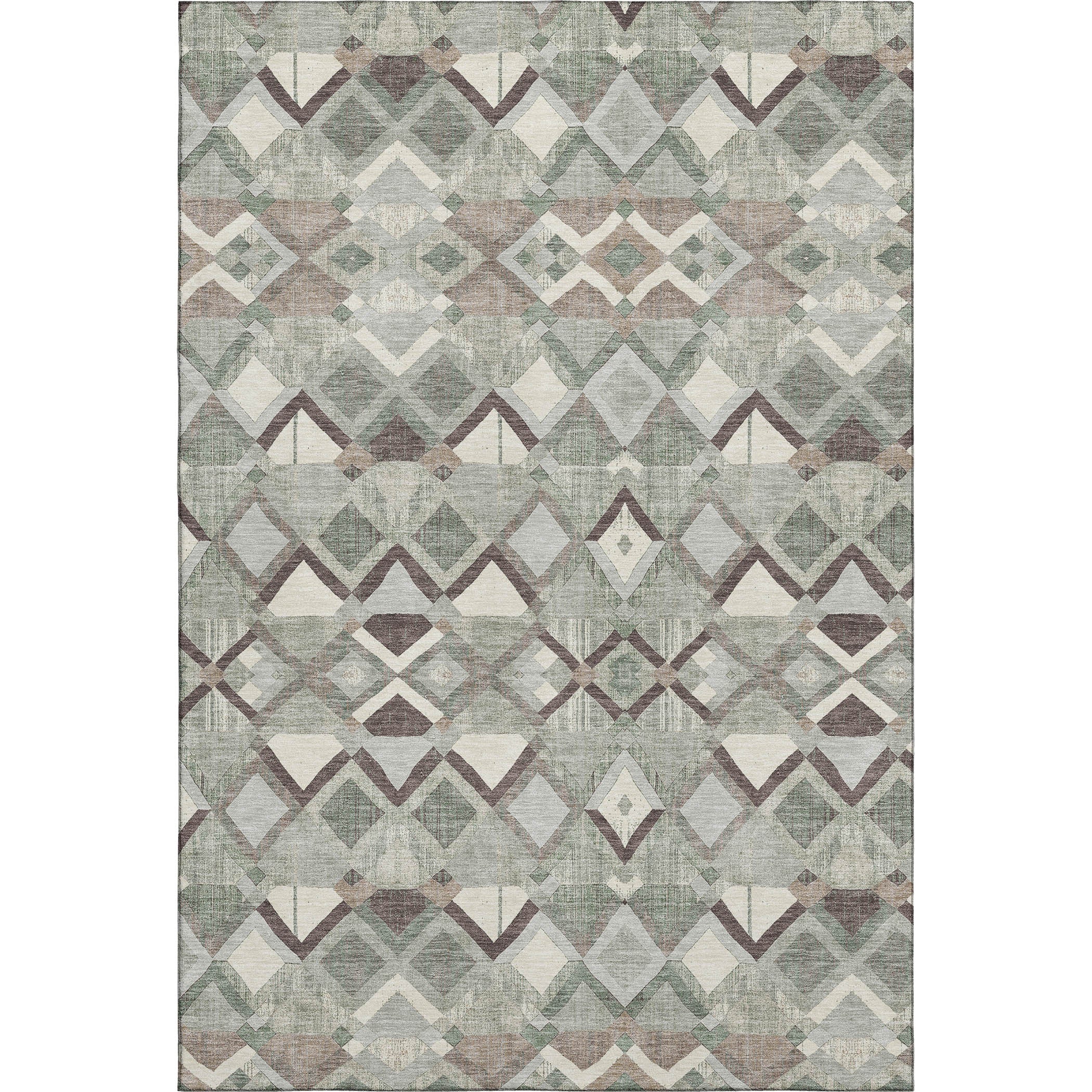 Nairobi Machine Washable Transitional Sage Green Rug 2'6" x 3'10" #shape_Rectangle