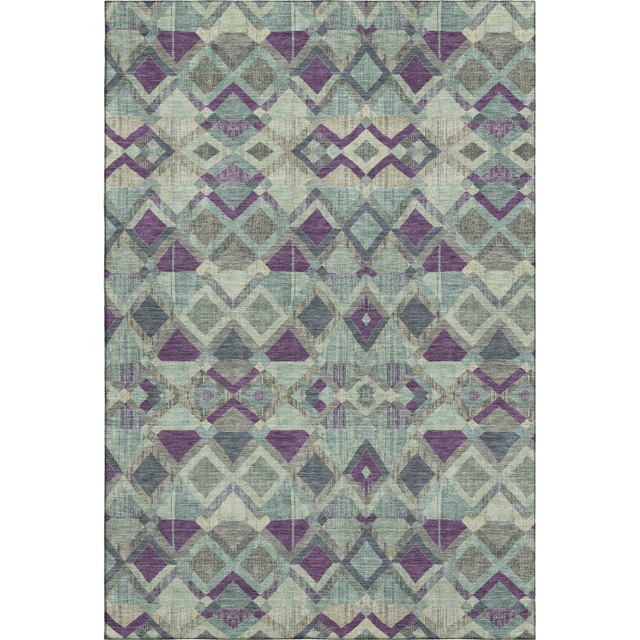 Nairobi Machine Washable Transitional Seafoam Blue Rug 2'6" x 3'10" #shape_Rectangle