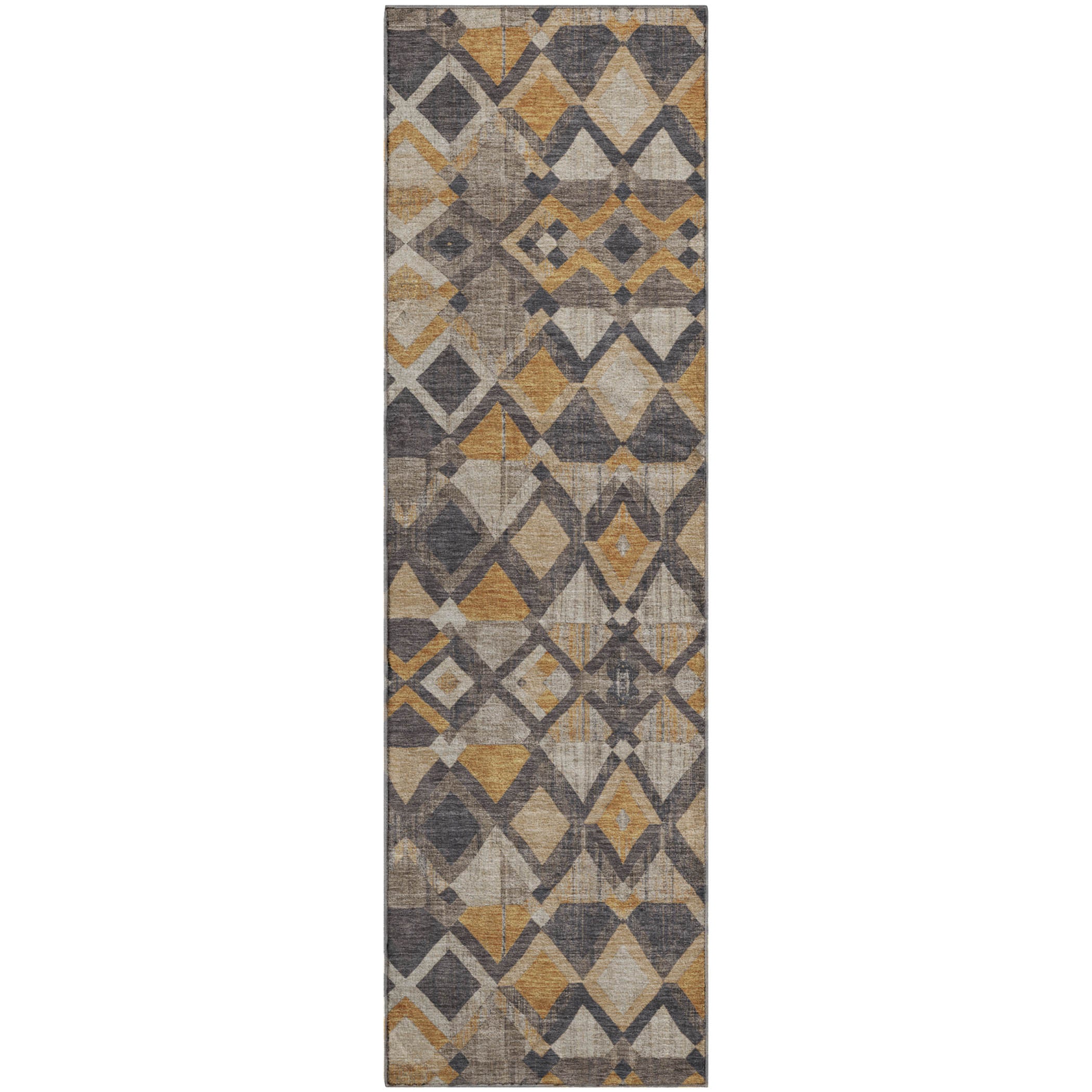 Nairobi Machine Washable Transitional Wheat Gold Rug 2'3" x 7'6" #shape_Runner