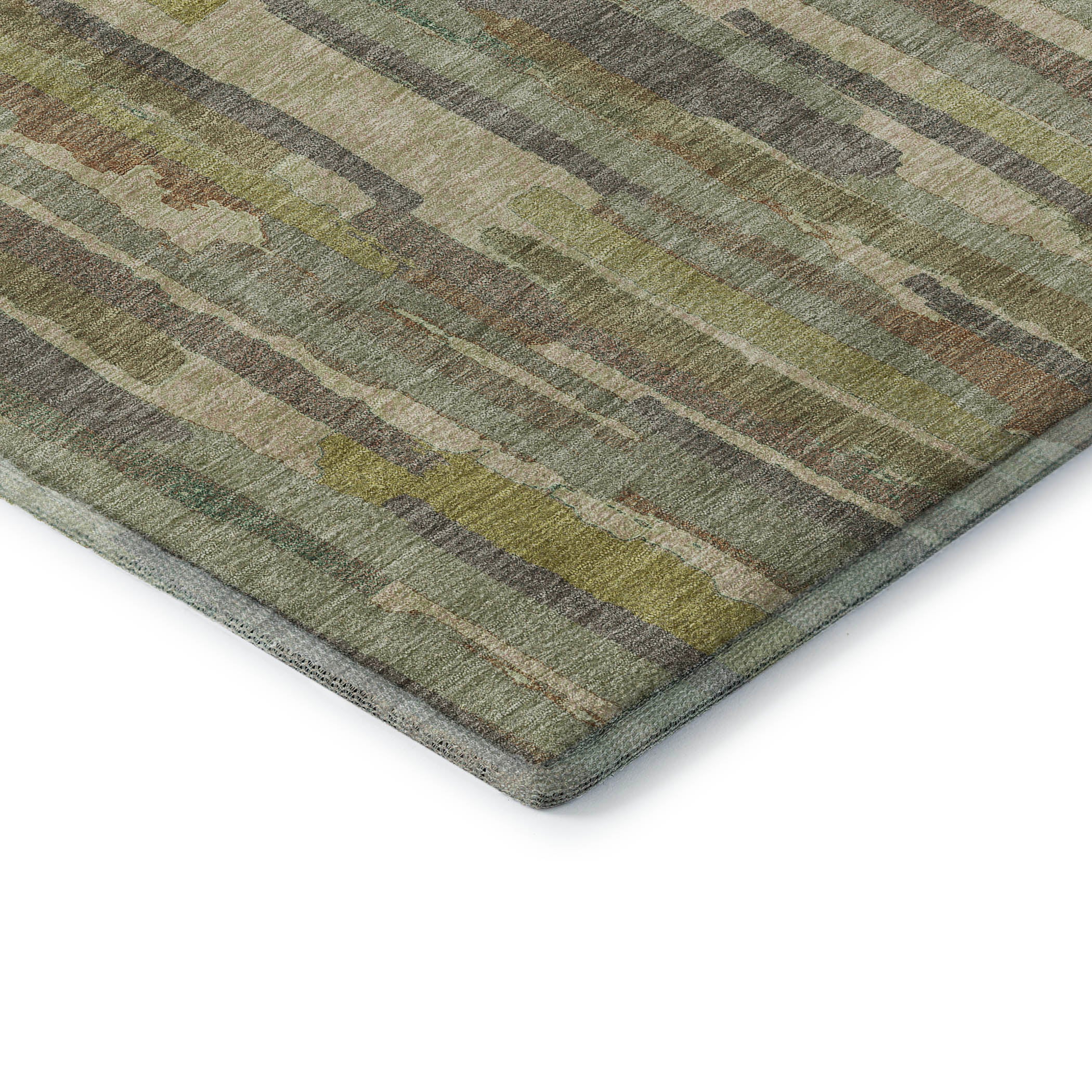 Lucerne Machine Washable Transitional Aloe Green Rug 1'8" x 2'6" #shape_Rectangle
