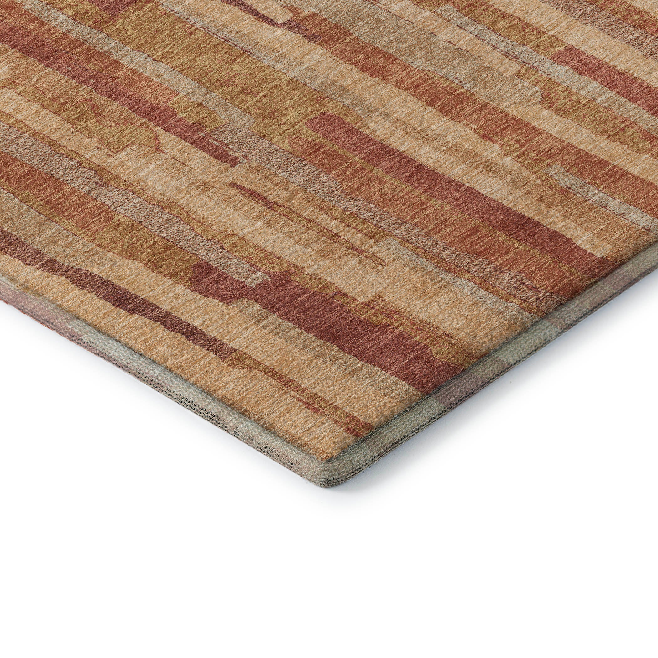 Lucerne Machine Washable Transitional Salmon Orange Rug 1'8" x 2'6" #shape_Rectangle