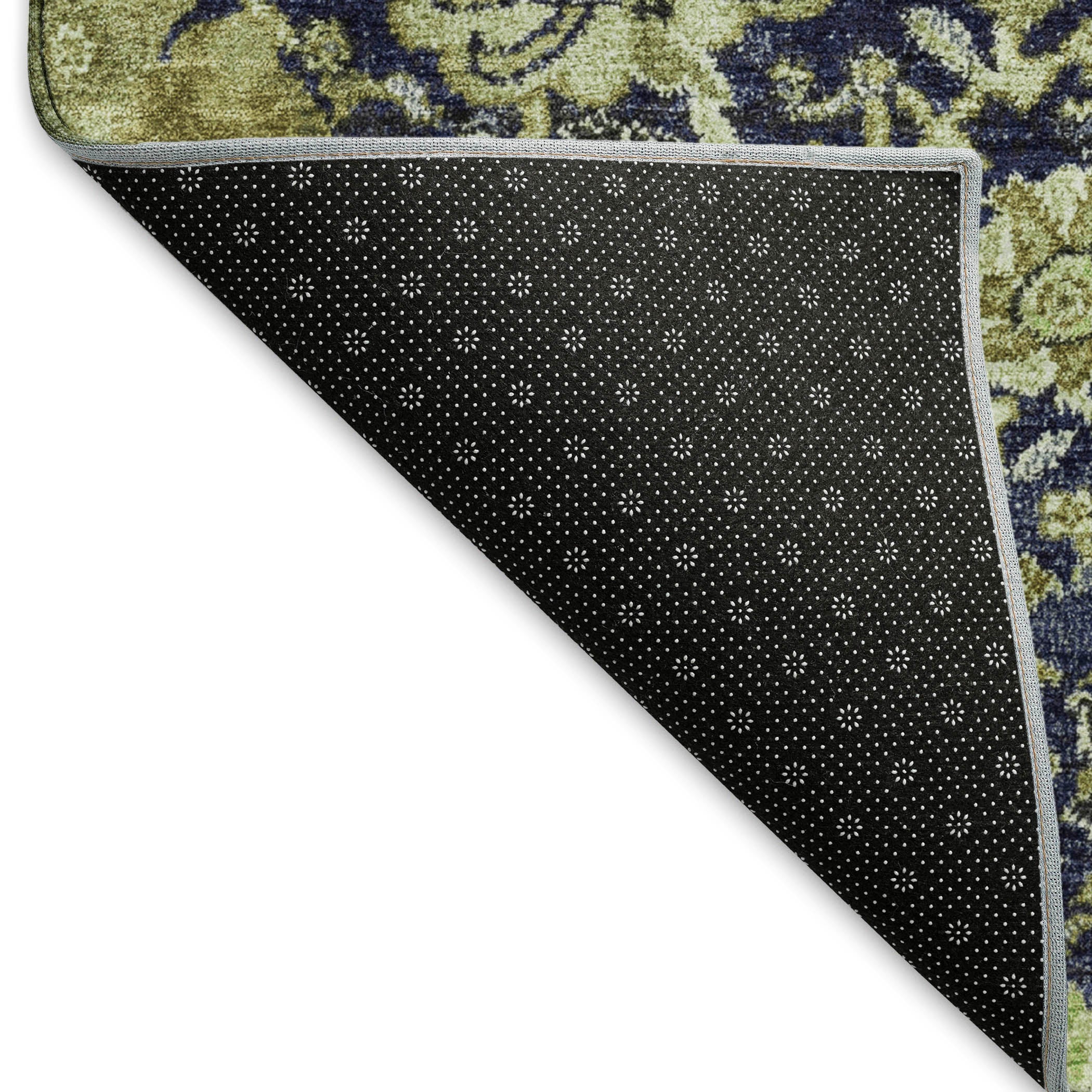 Reykjavik Machine Washable Transitional Fern Green Rug 1'8" x 2'6" #shape_Rectangle
