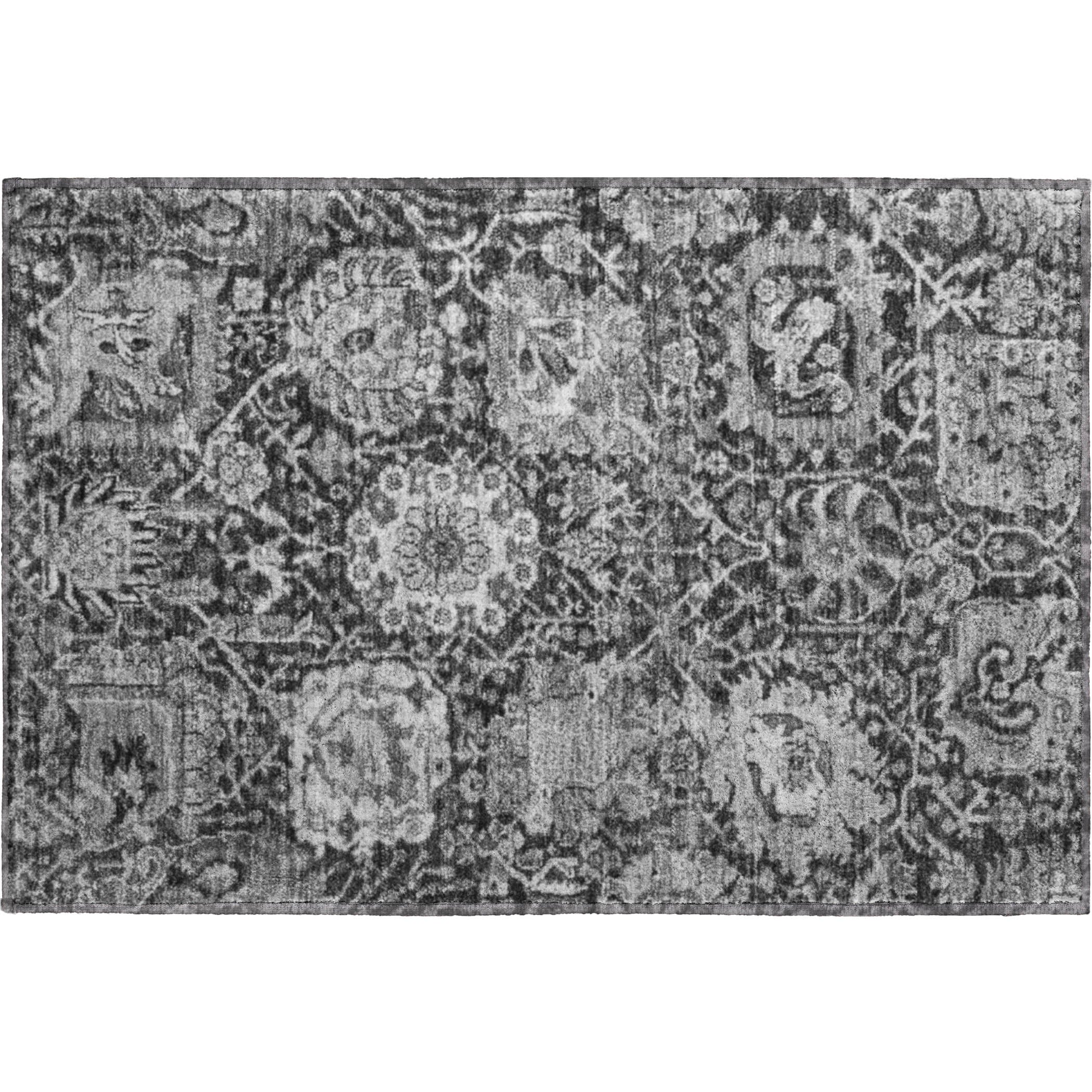 Reykjavik Machine Washable Transitional Gray Rug 1'8" x 2'6" #shape_Rectangle