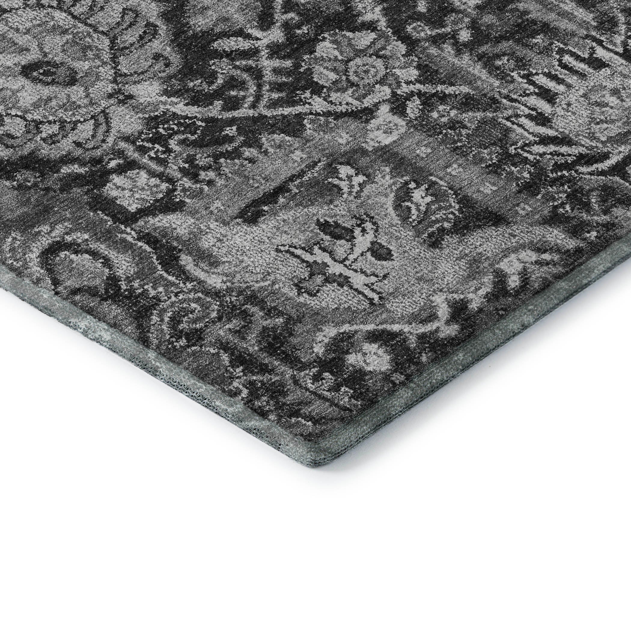 Reykjavik Machine Washable Transitional Gray Rug 1'8" x 2'6" #shape_Rectangle
