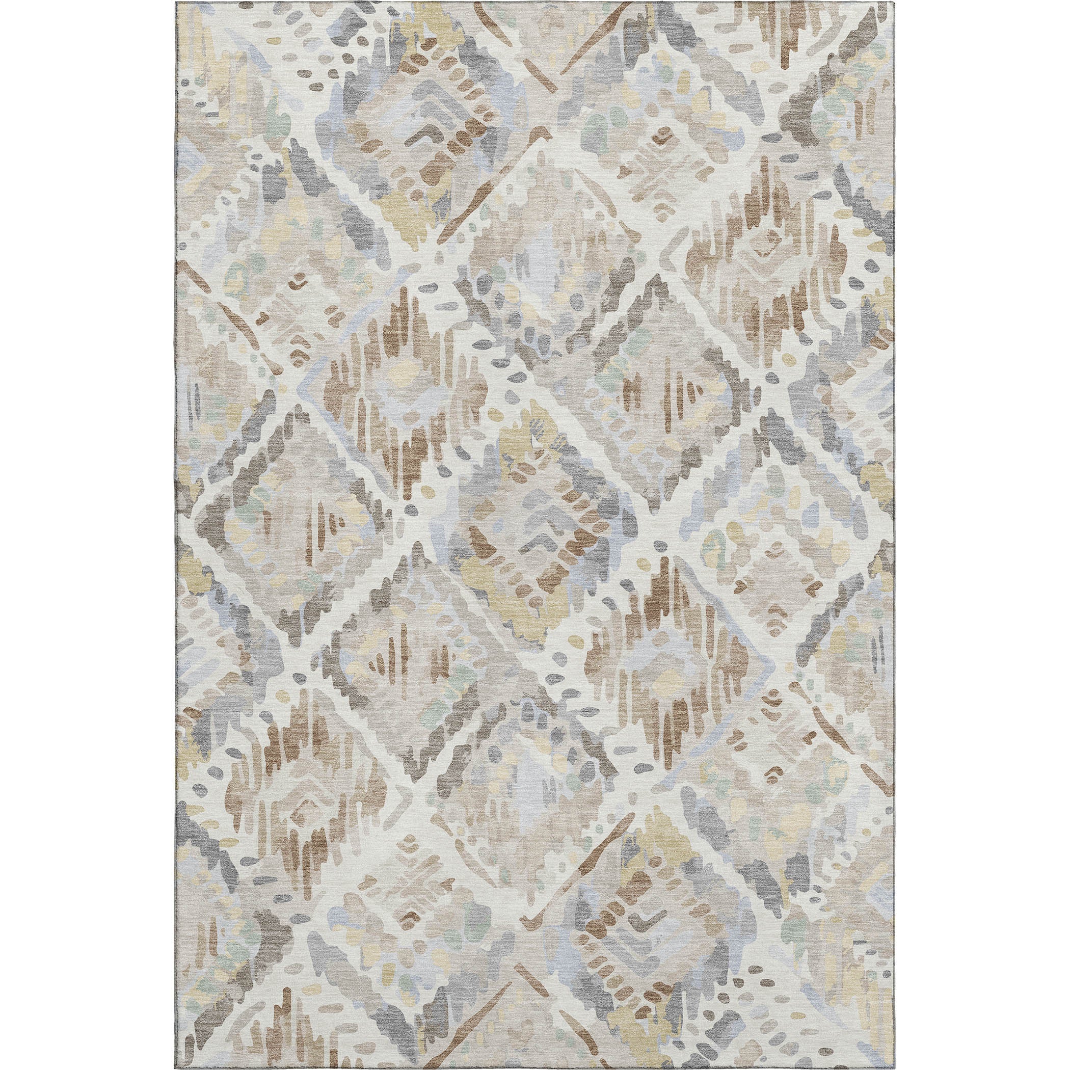 Florence Machine Washable Transitional Ivory Rug 2'6" x 3'10" #shape_Rectangle