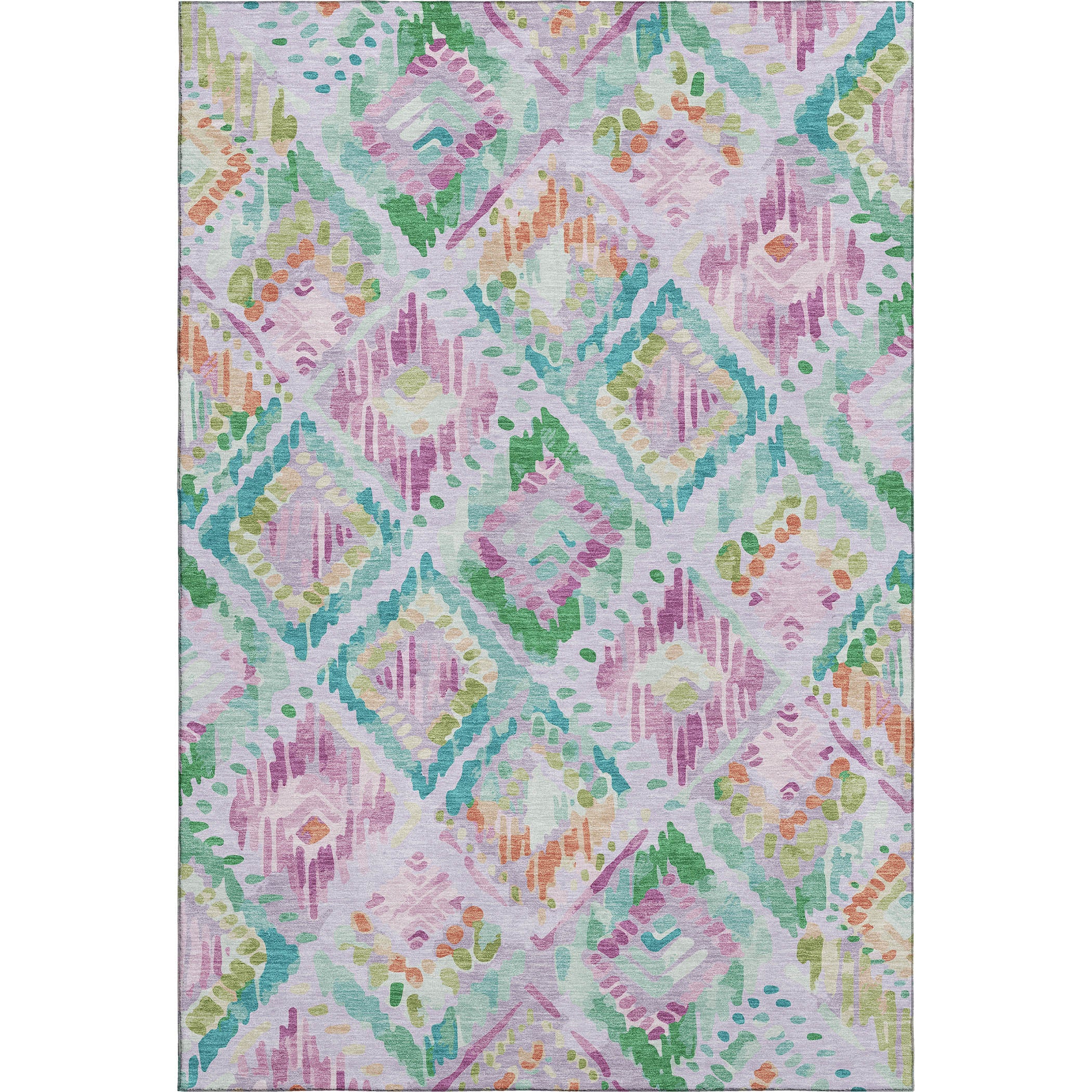 Florence Machine Washable Transitional Lavender Purple Rug 2'6" x 3'10" #shape_Rectangle