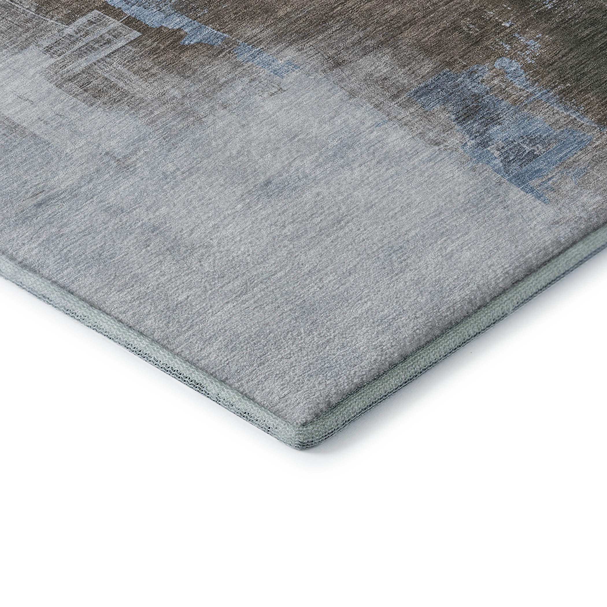 Lucerne Machine Washable Transitional Sky Blue Rug 1'8" x 2'6" #shape_Rectangle