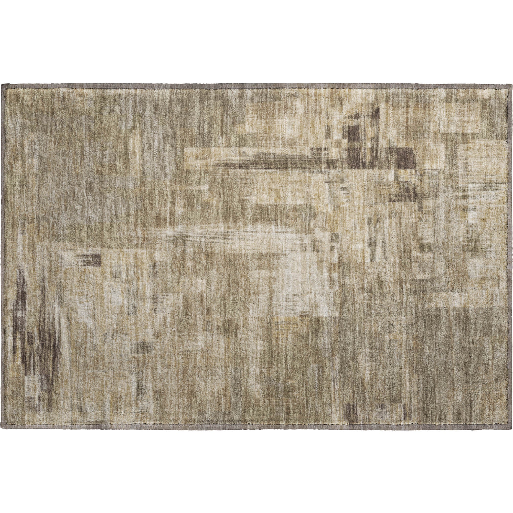 Vienna Machine Washable Transitional Mocha Brown Rug 1'8" x 2'6" #shape_Rectangle