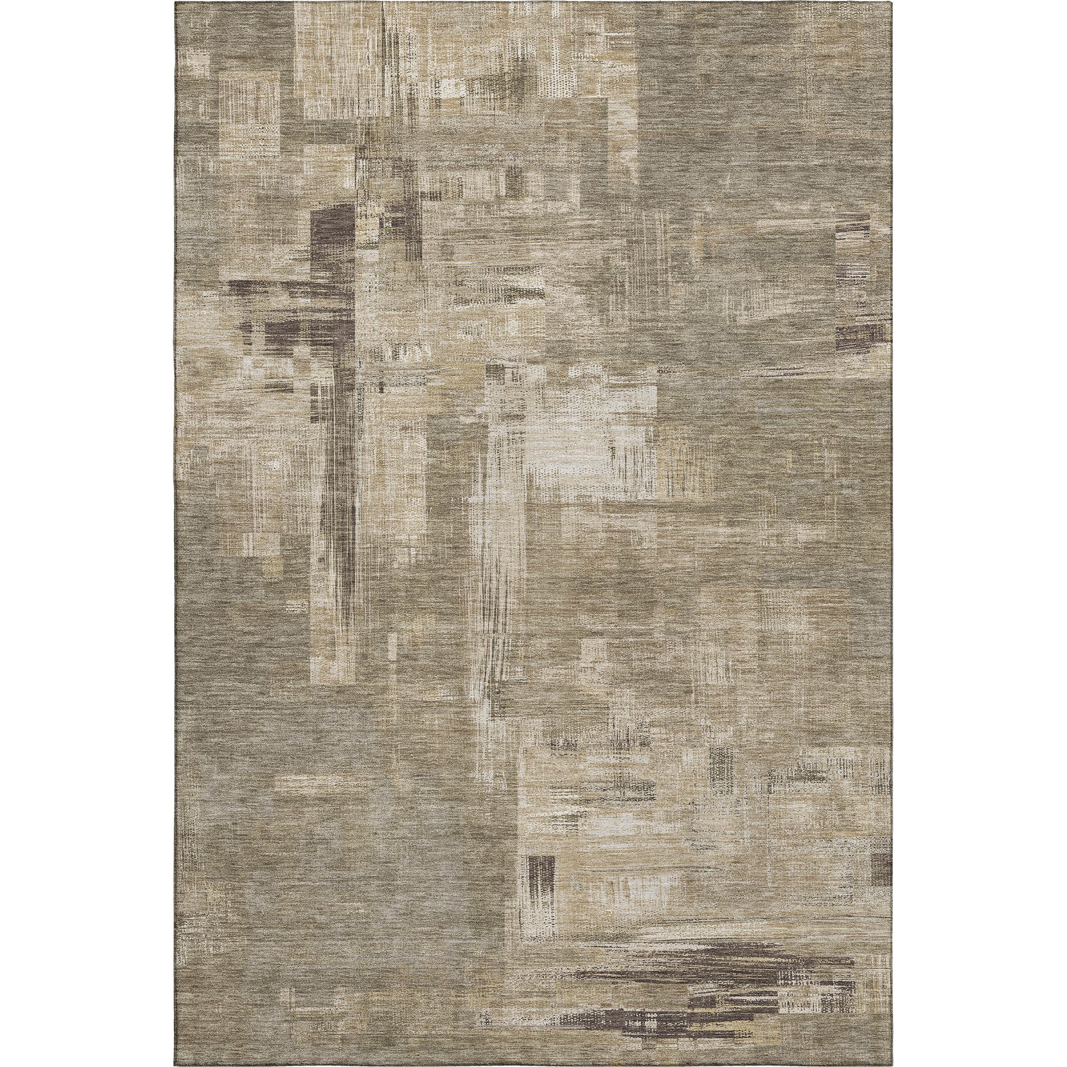 Vienna Machine Washable Transitional Mocha Brown Rug 2'6" x 3'10" #shape_Rectangle