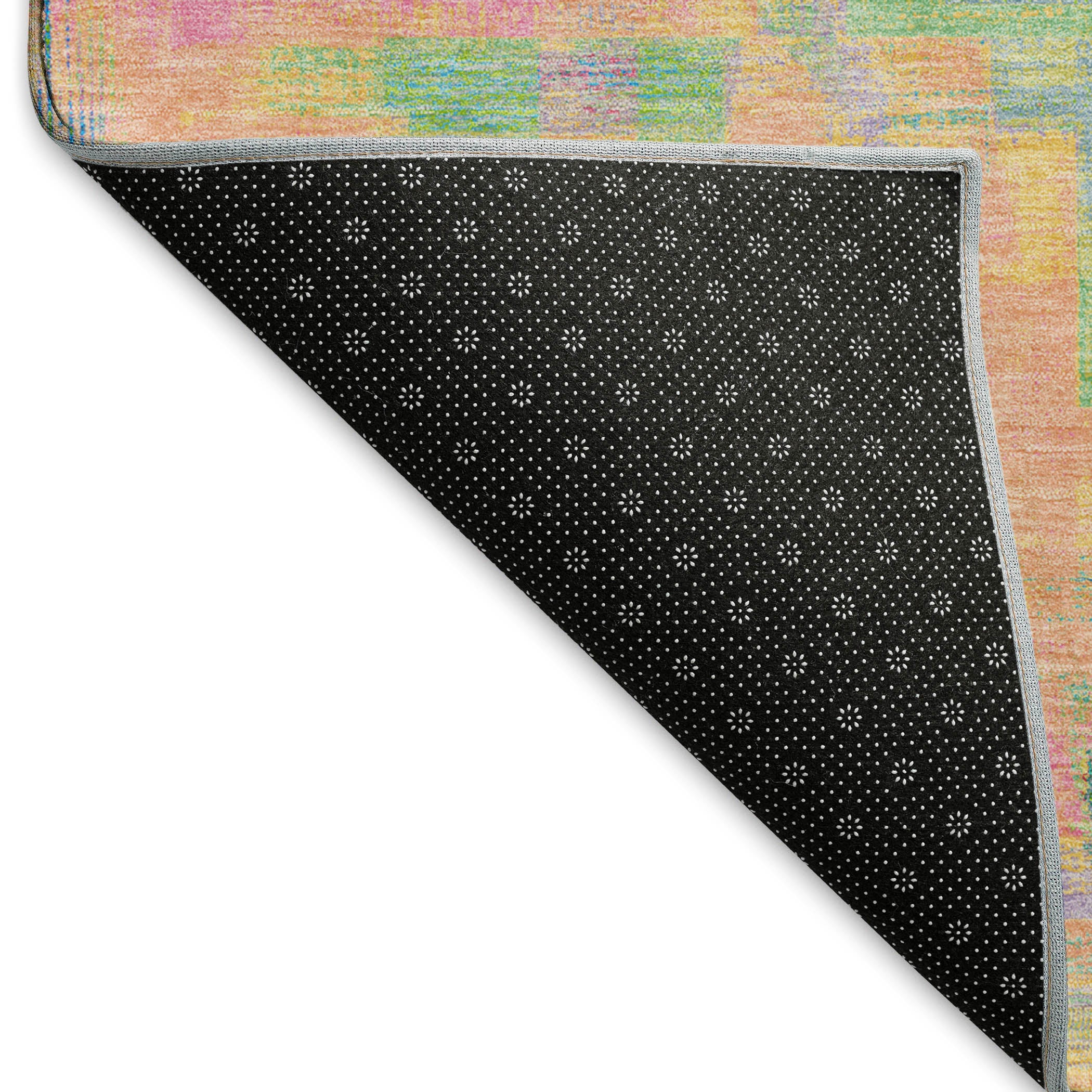 Vienna Machine Washable Transitional Pink Rug 1'8" x 2'6" #shape_Rectangle
