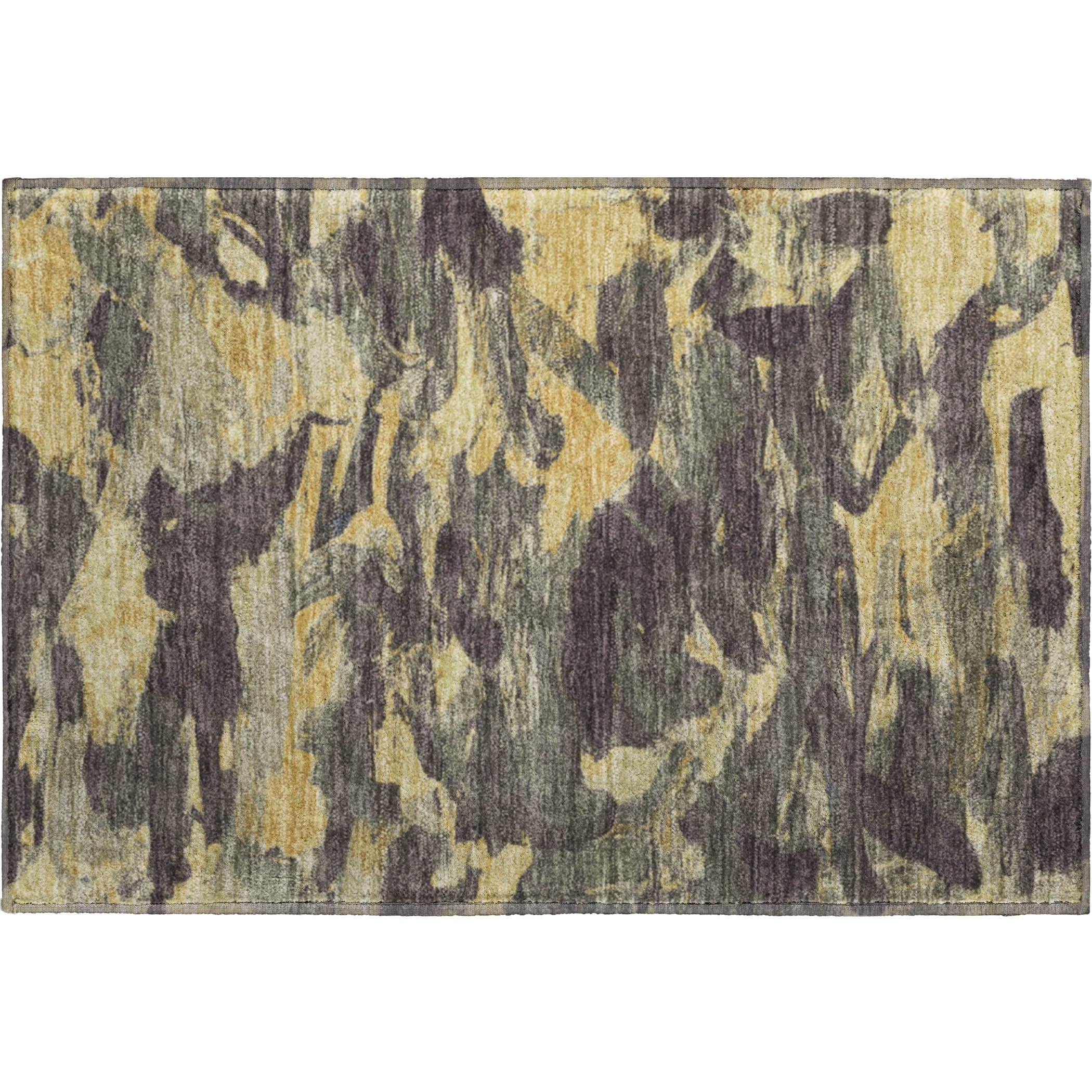 Cusco Machine Washable Transitional Charcoal Gray Rug 1'8" x 2'6" #shape_Rectangle