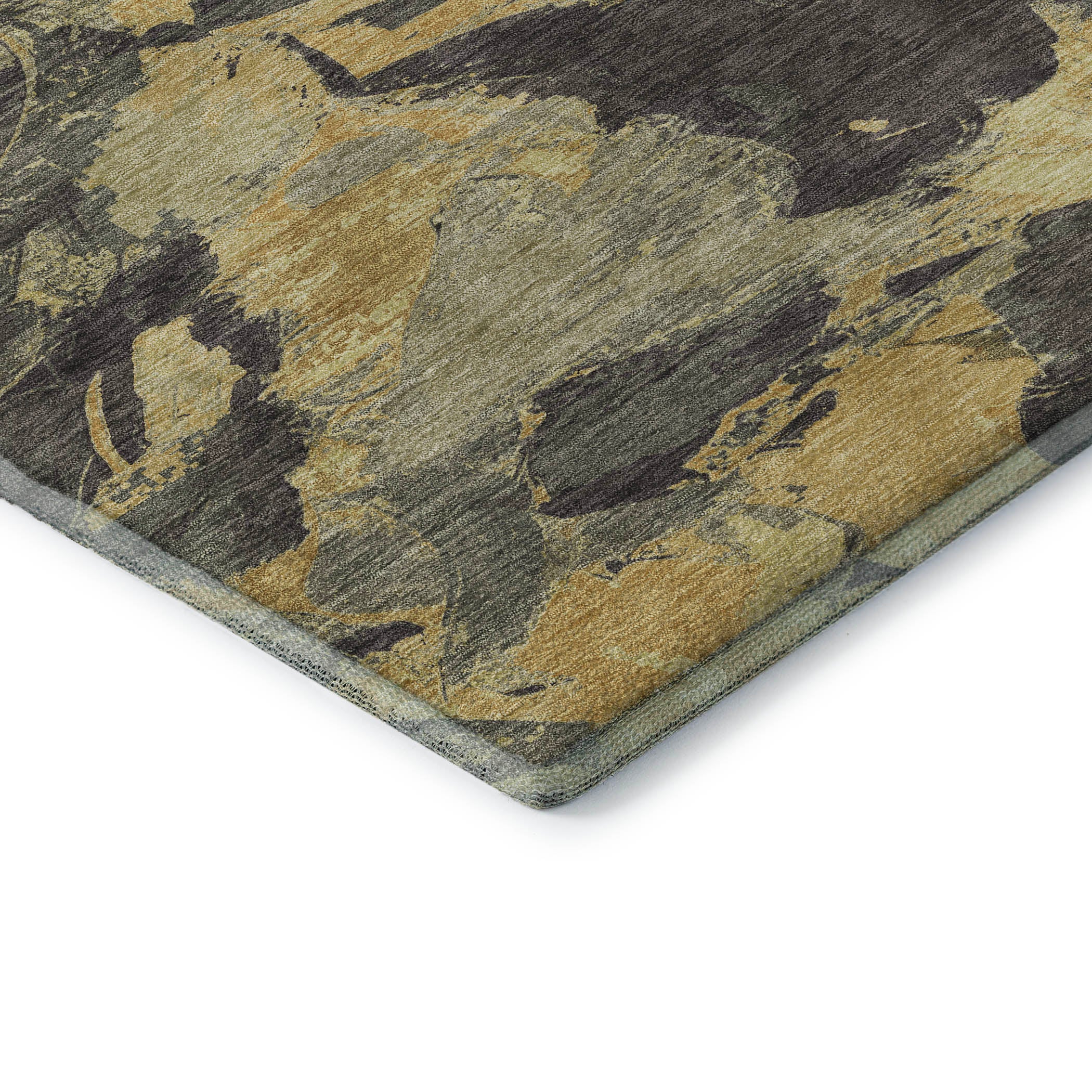 Cusco Machine Washable Transitional Charcoal Gray Rug 1'8" x 2'6" #shape_Rectangle