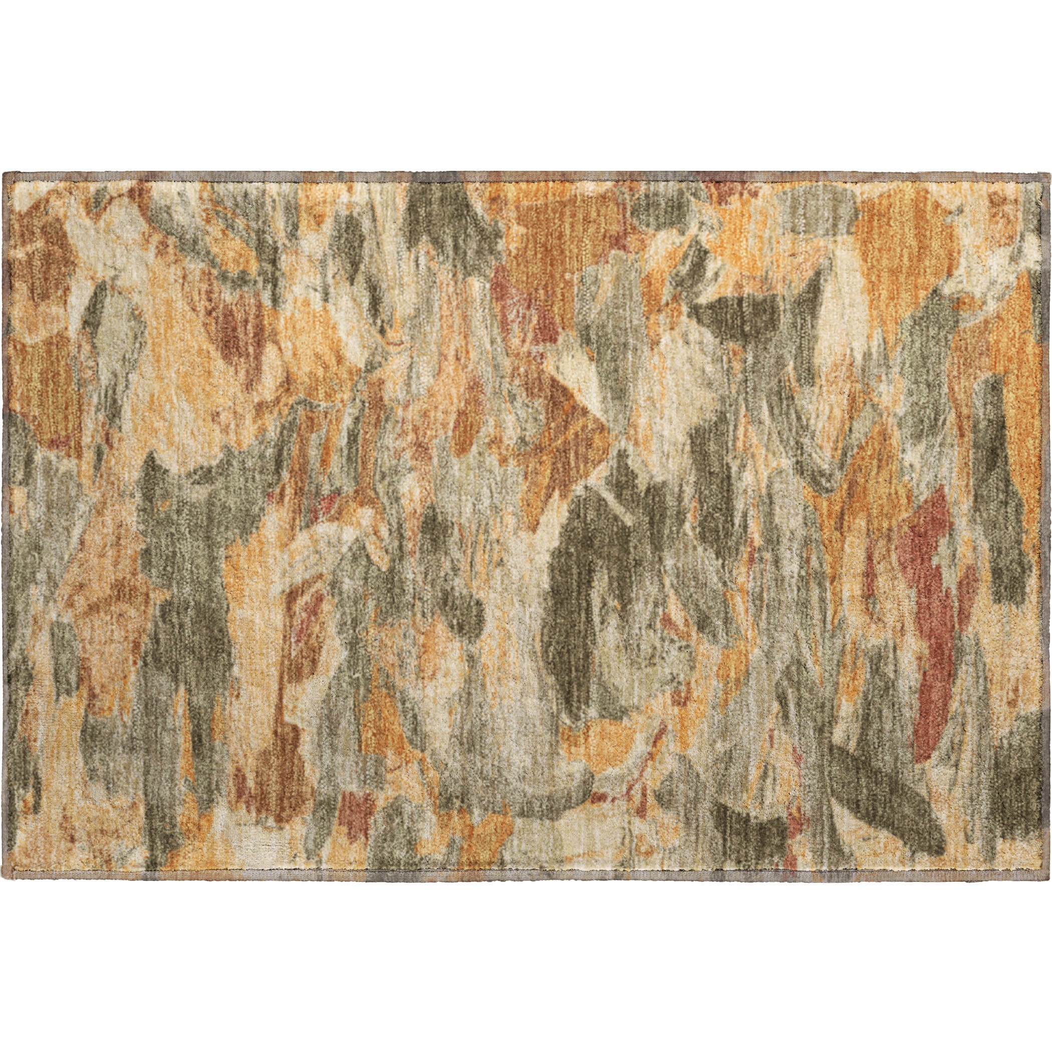 Cusco Machine Washable Transitional Copper Orange Rug 1'8" x 2'6" #shape_Rectangle