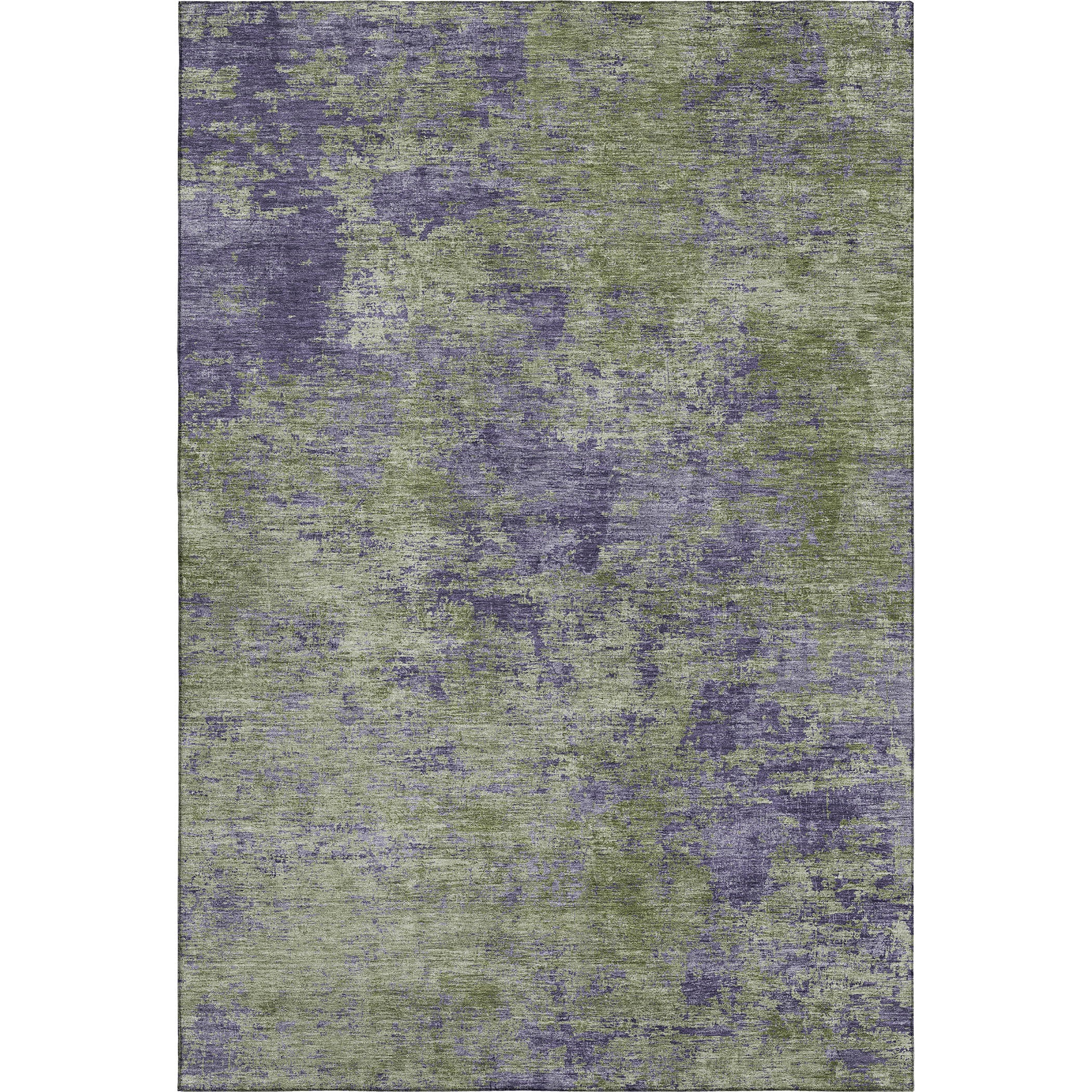 Colombo Machine Washable Transitional Olive Green Rug 2'6" x 3'10" #shape_Rectangle
