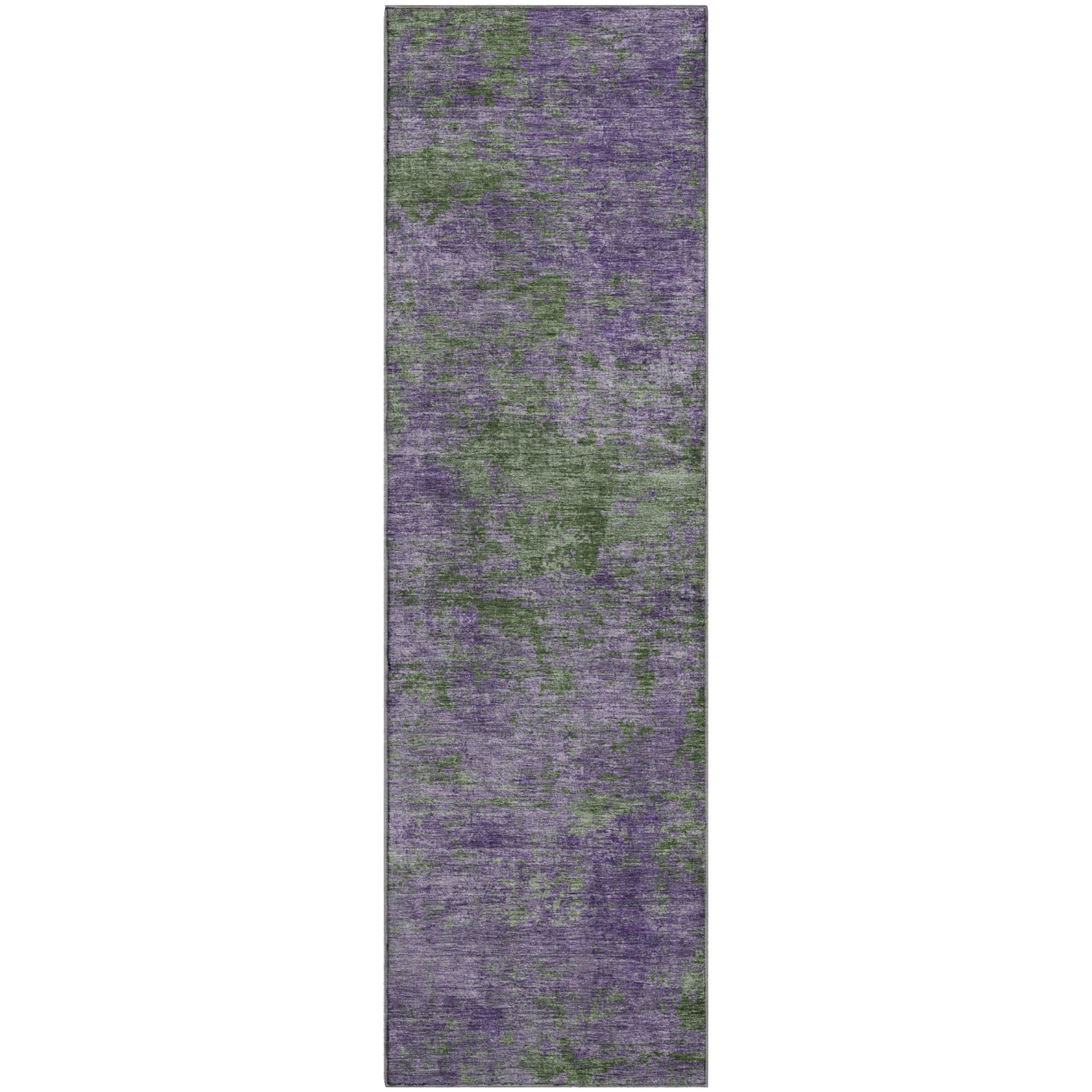 Colombo Machine Washable Transitional Purple Rug 2'3" x 7'6" #shape_Runner