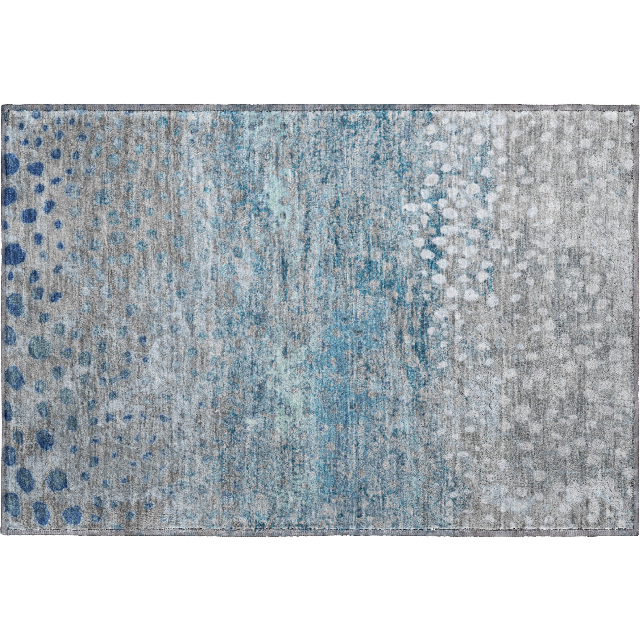 Istanbul Machine Washable Transitional Gray Rug 1'8" x 2'6" #shape_Rectangle