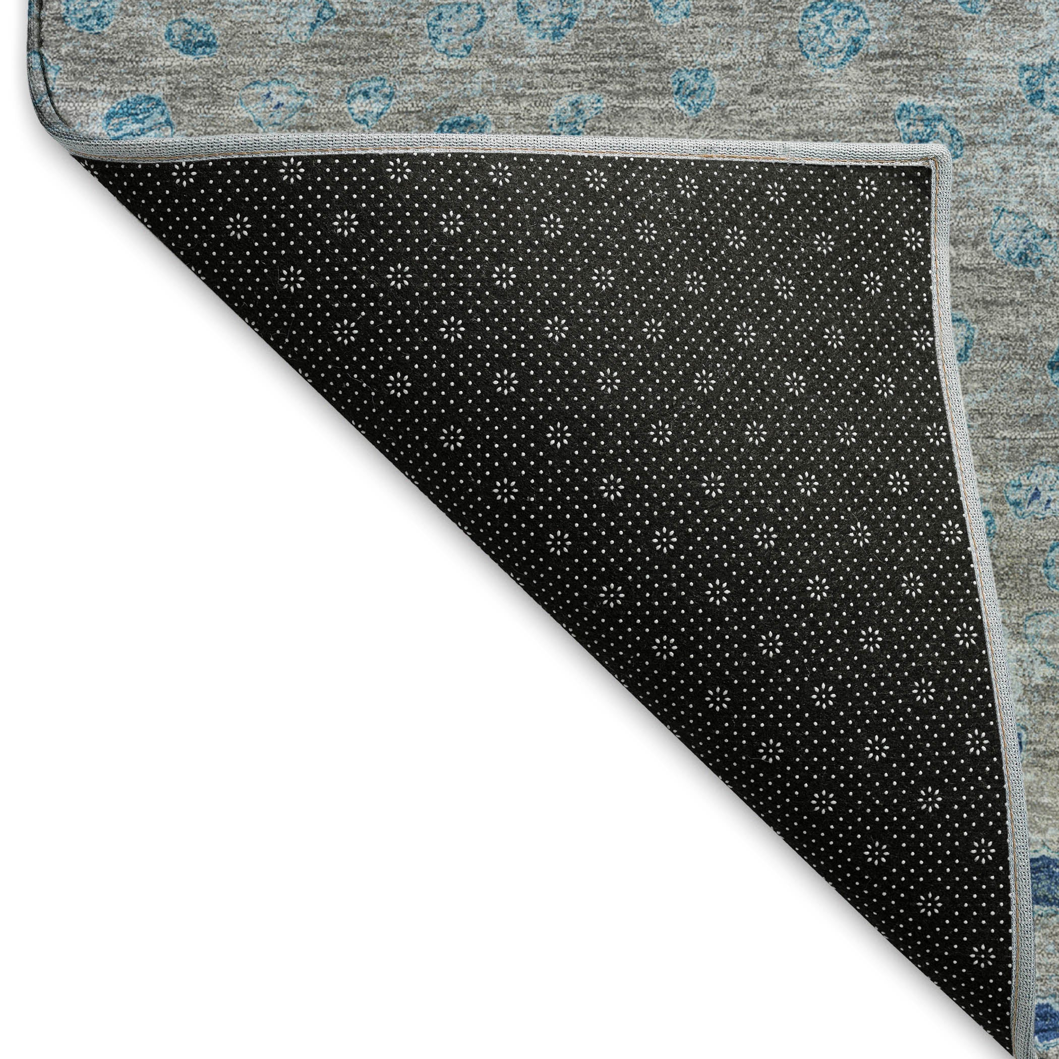 Istanbul Machine Washable Transitional Gray Rug 1'8" x 2'6" #shape_Rectangle