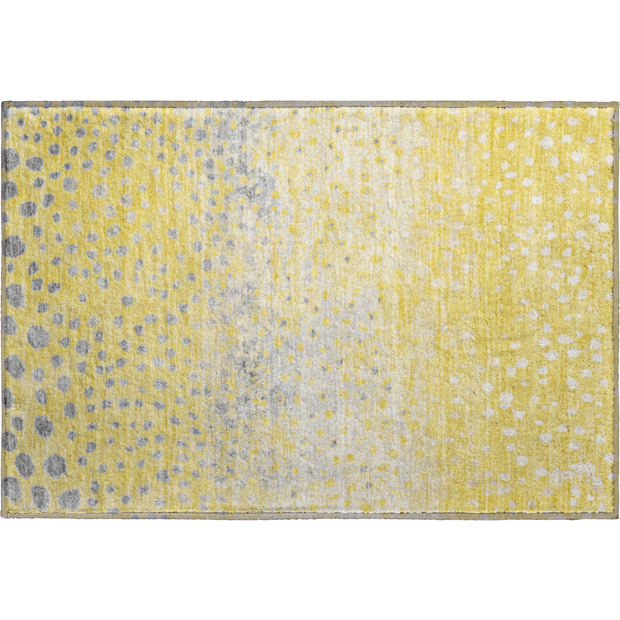 Istanbul Machine Washable Transitional Yellow Gold Rug 1'8" x 2'6" #shape_Rectangle