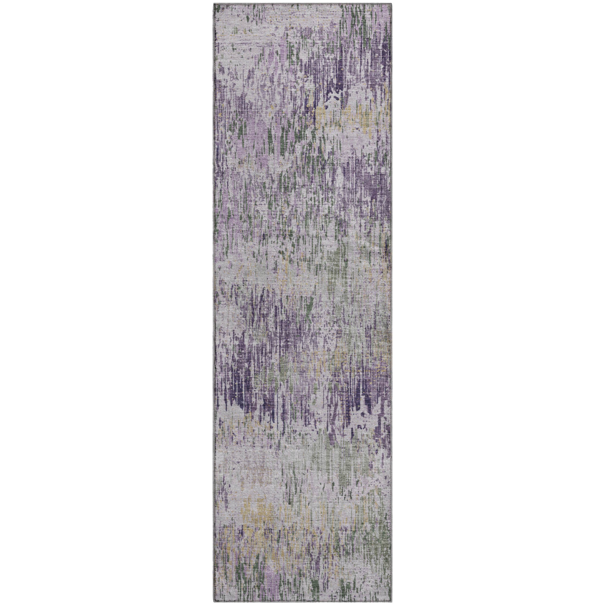 Salzburg Machine Washable Transitional Lavender Purple Rug 2'3" x 7'6" #shape_Runner